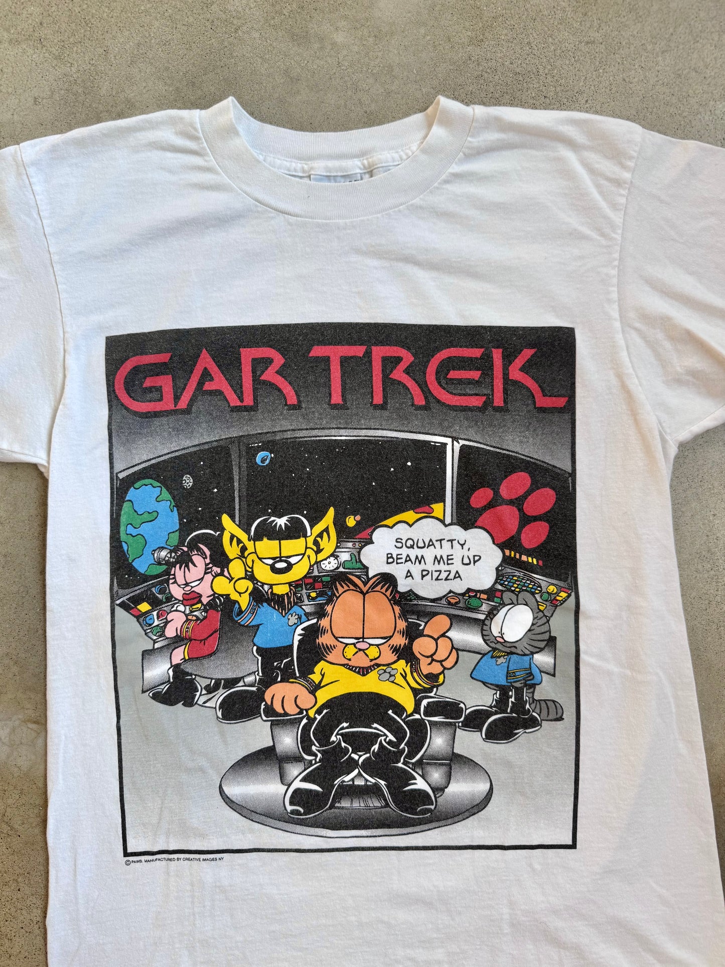 Vintage 1990s Garfield “Gar Trek” Graphic Tee | Large