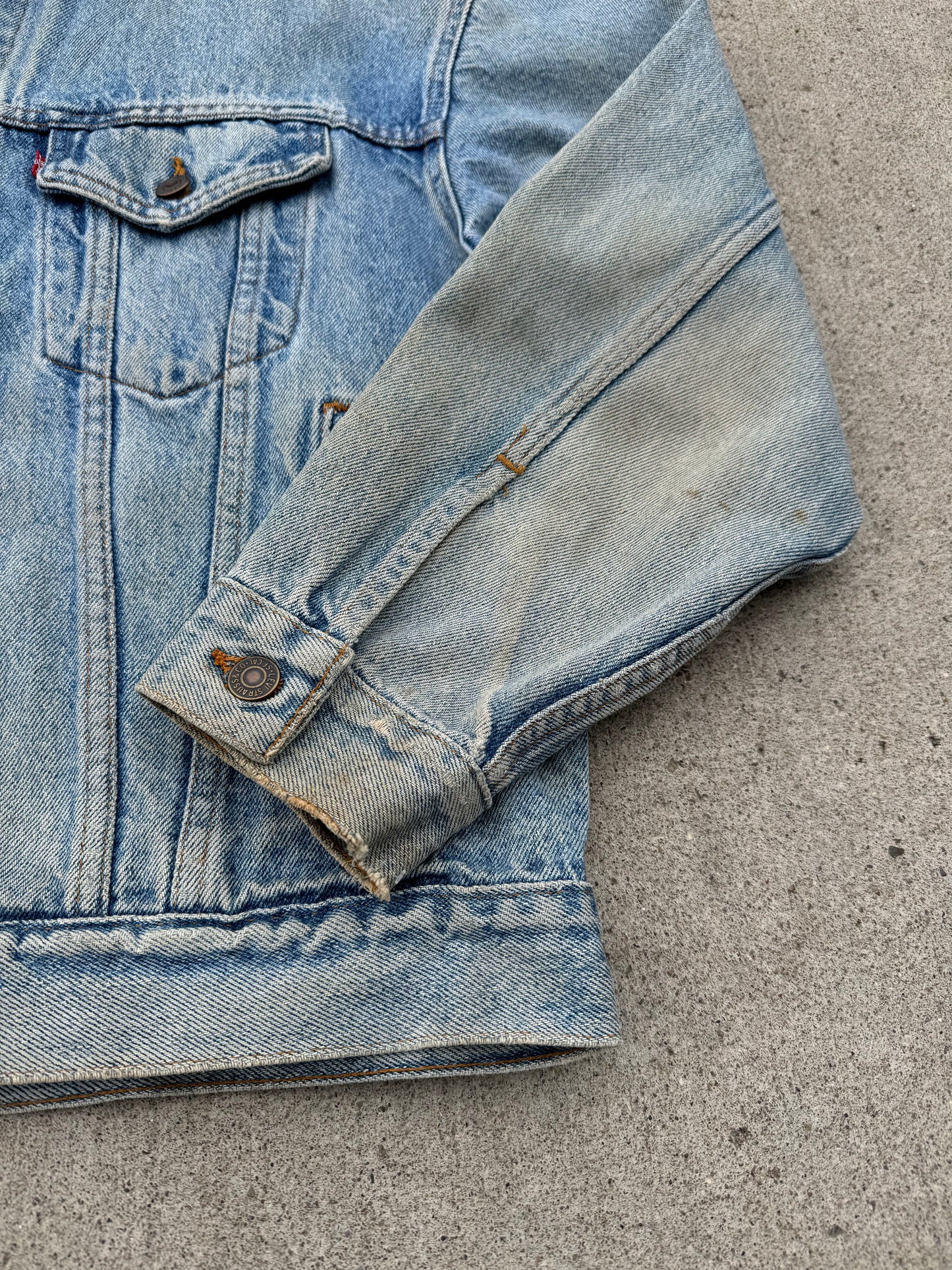 Vintage 1980s Levi’s Worn Denim Trucker Jacket | Large