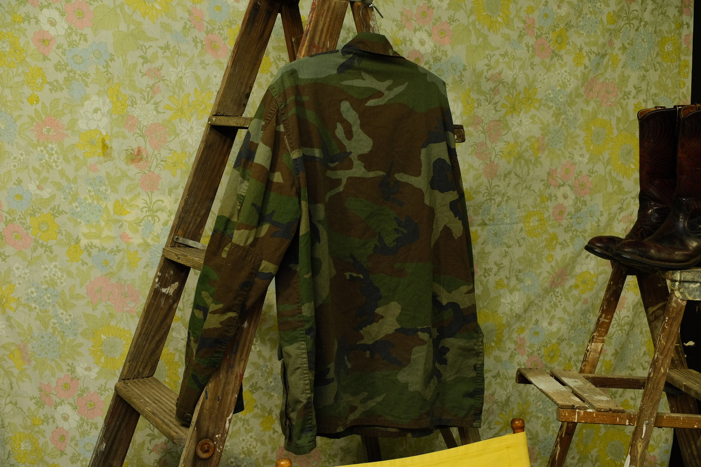 Vintage Vietnam Era Camouflage Cargo Jacket