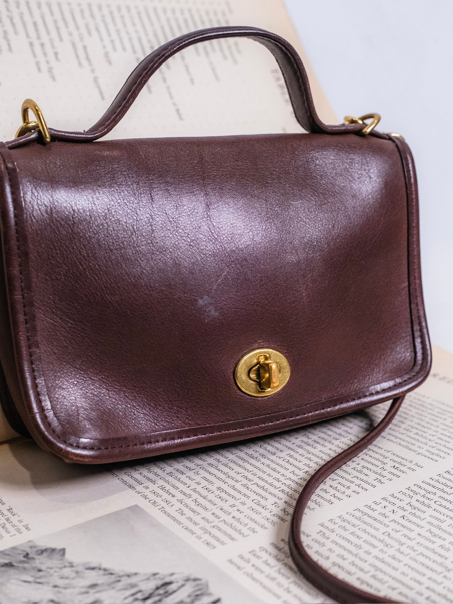 Vintage 1990s Coach Casino Bag | Style No. 9924 Mahogany