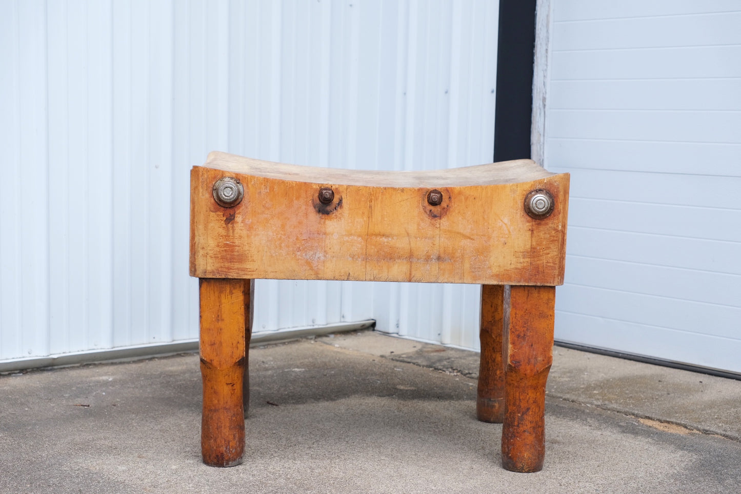 Antique Michigan Maple Block Co. Butcher Block