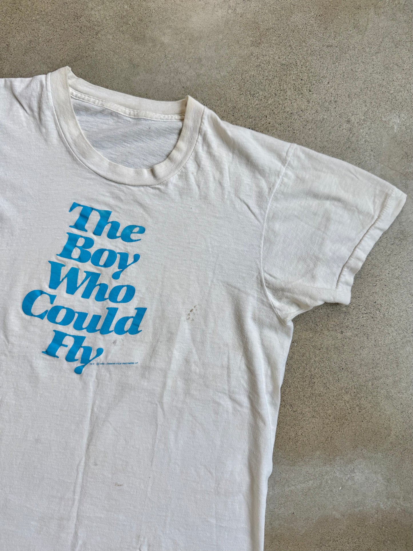 Vintage 1980s "The Boy Who Could Fly" Movie Graphic Tee | Small
