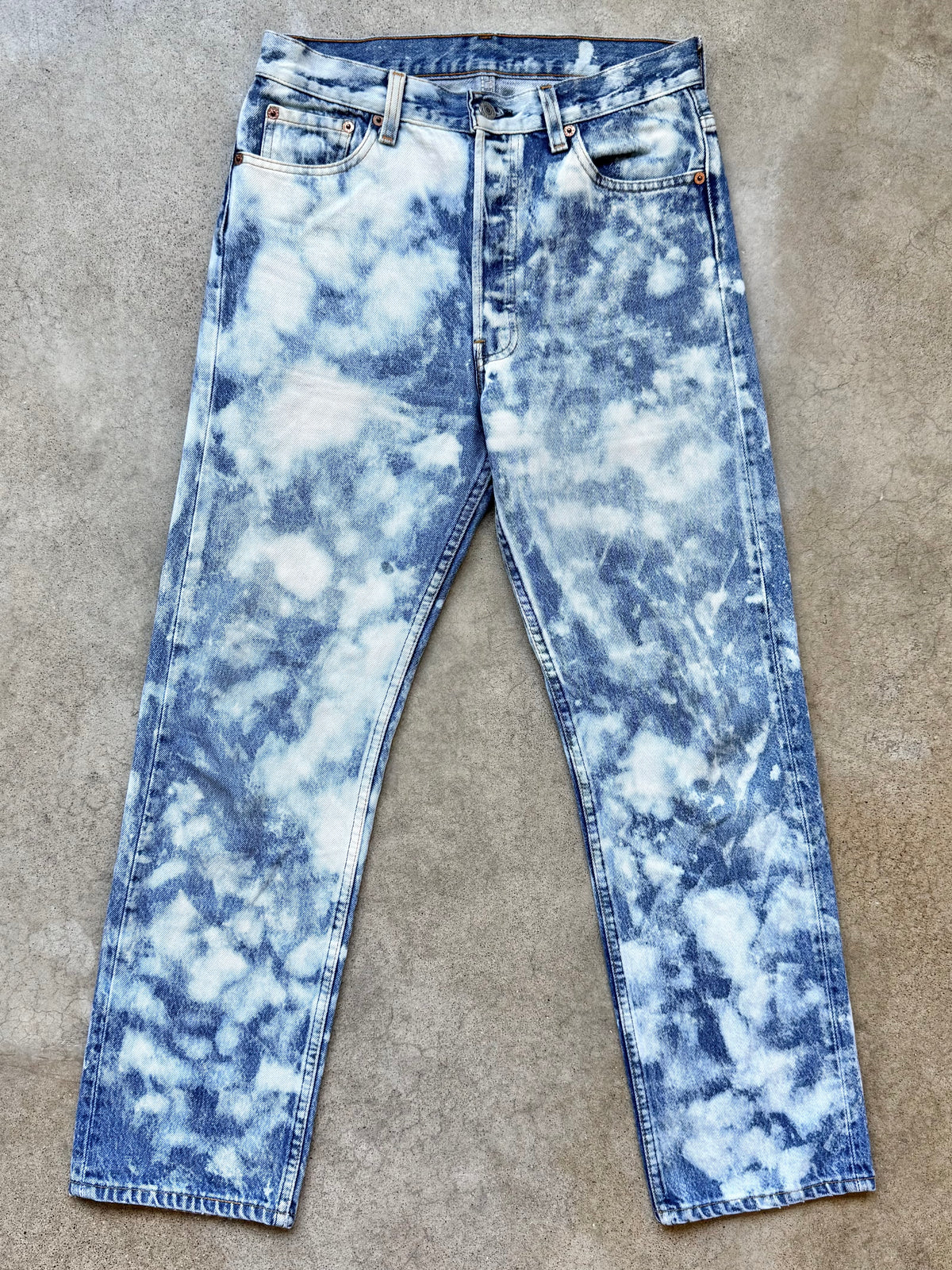 Vintage 1980s/90s Levi’s 501 Acid Wash Straight Leg Jeans | 30x30