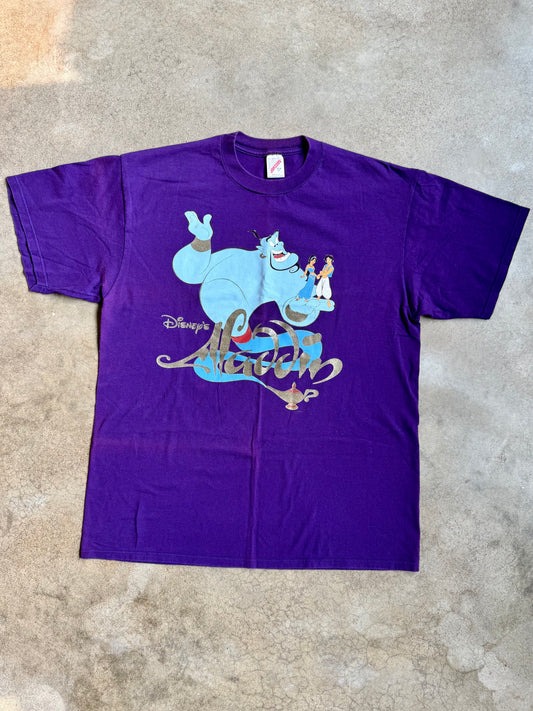 Vintage 1990s Original Disney Aladdin Movie Graphic Tee | XL