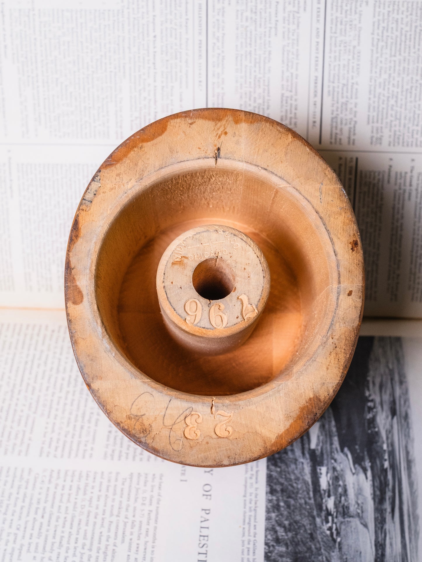 Vintage 1950s Louie Miller School of Millinery Wooden Hat Mold