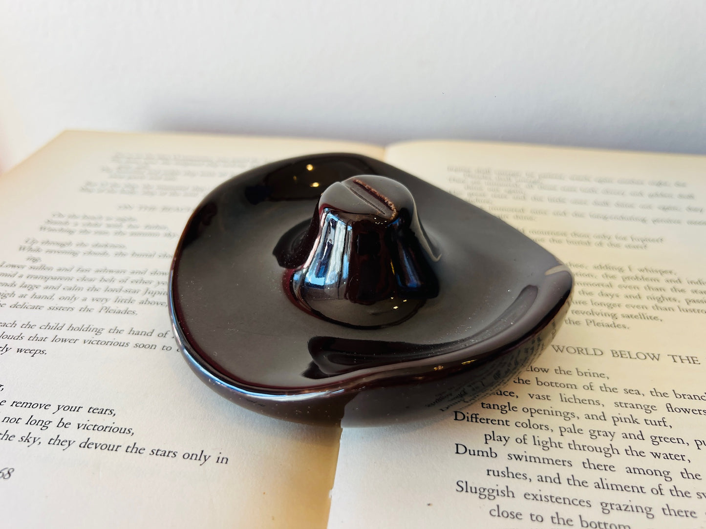 Vintage Ceramic Cowboy Hat Ashtray