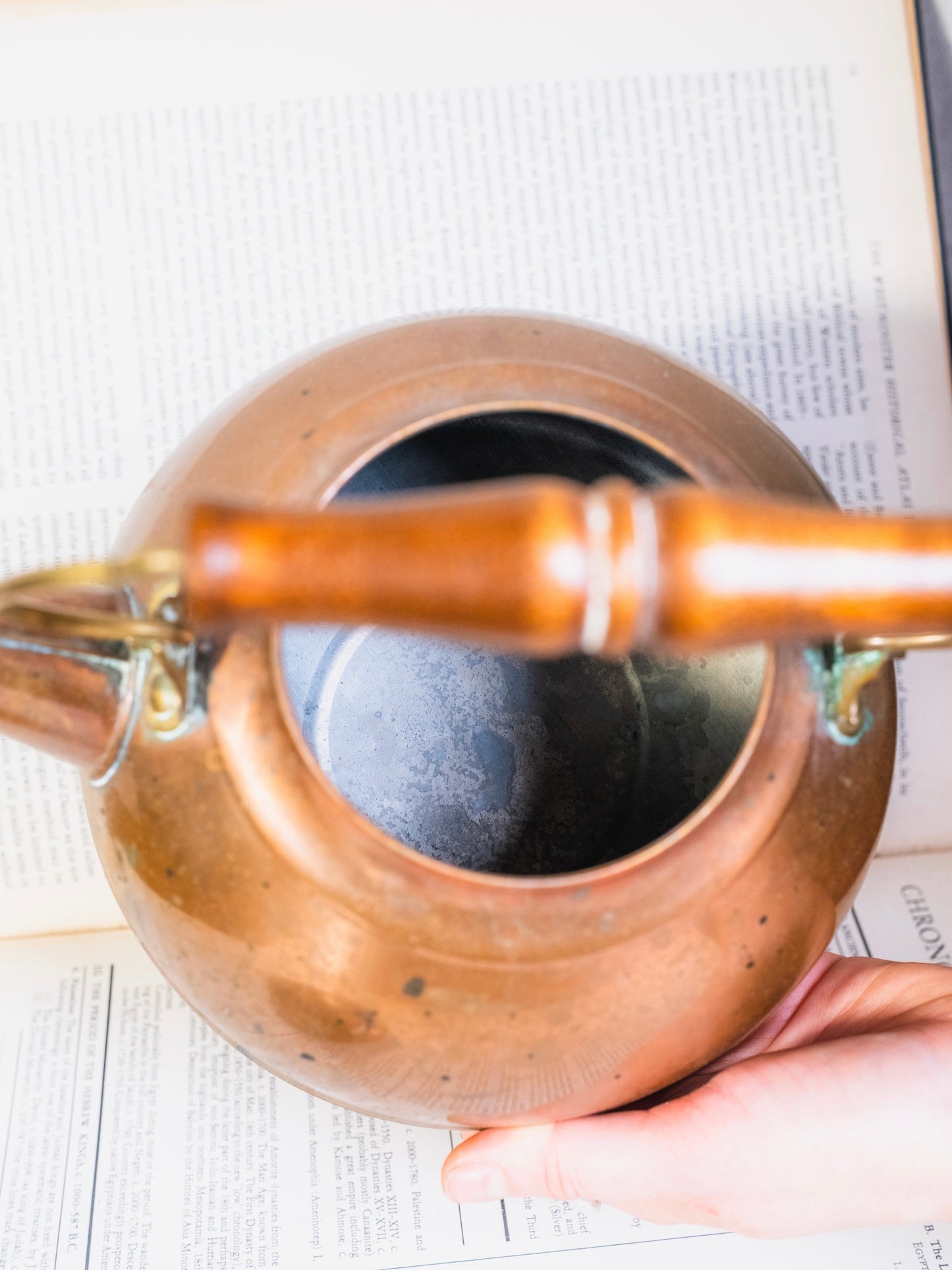 Vintage 1940s/50s Solid Copper Tea Kettle