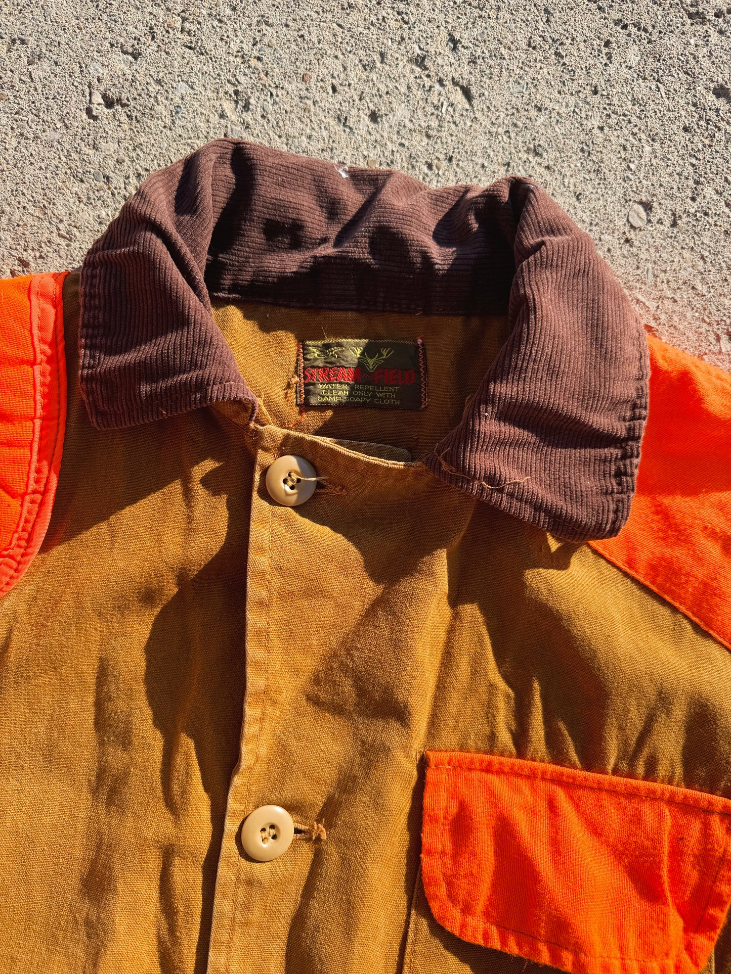 Vintage 1960s Stream & Field Canvas Hunting Jacket | XL