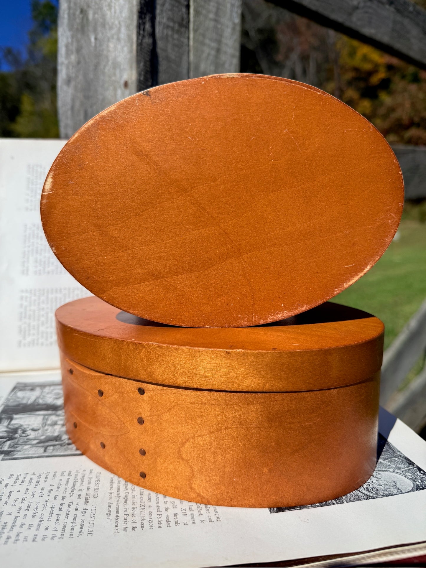 Vintage 1950s Bent Wood Oval Shaker Box Set