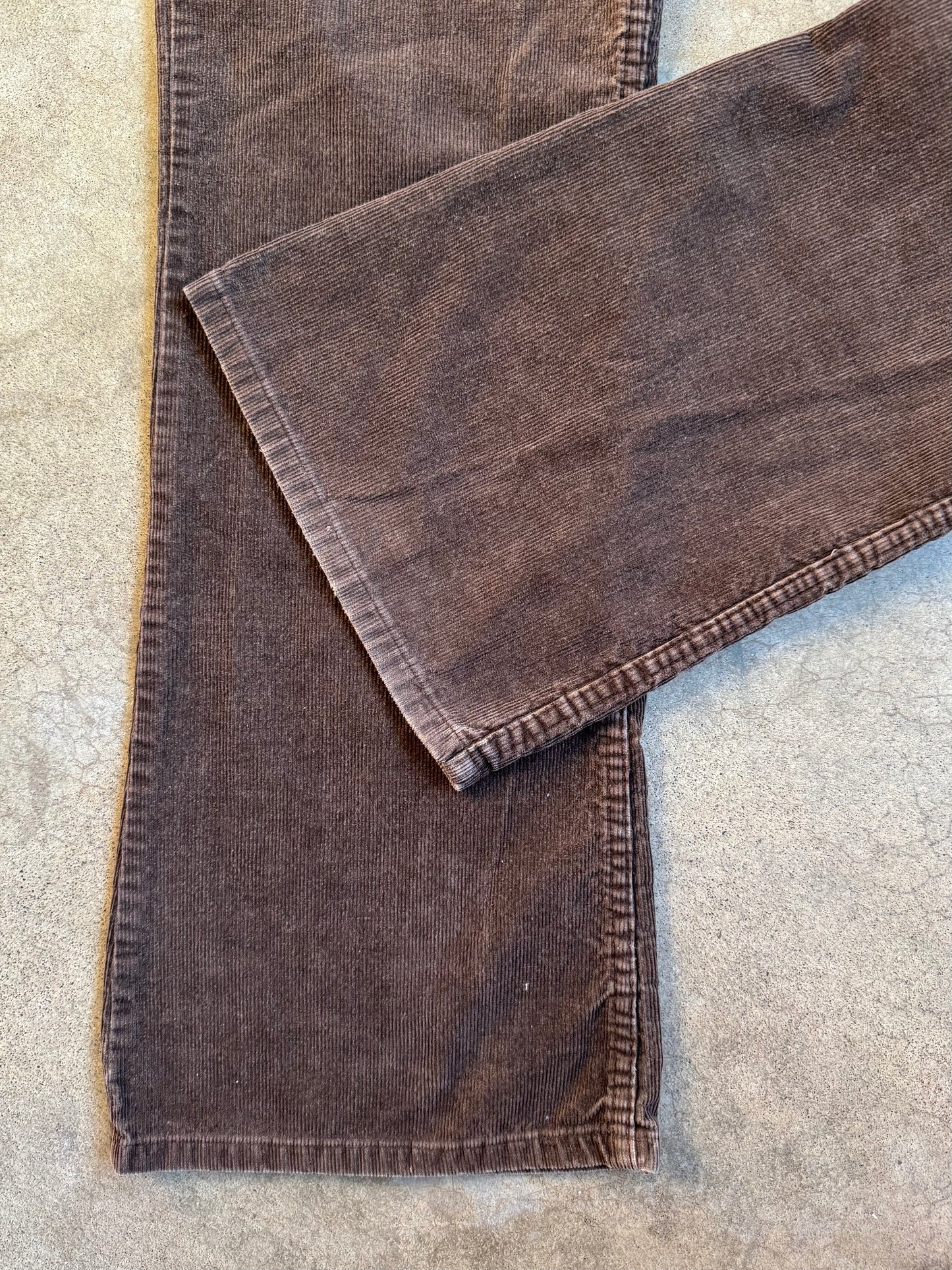 Vintage 1980s Levi's Brown Corduroy Bootcut Pants | Waist 36”