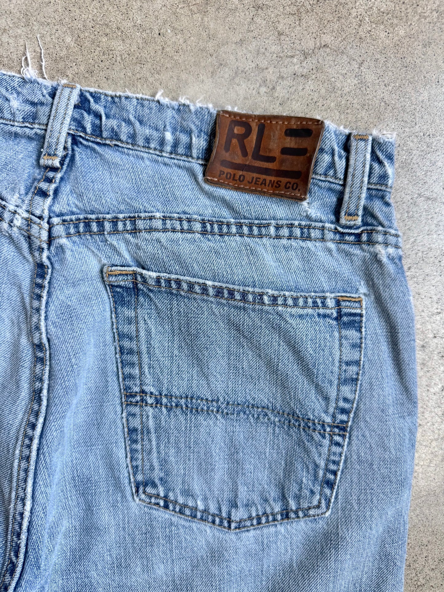Vintage 1990s Polo Jeans Co. Classic Relaxed Distressed Jeans | 31x30