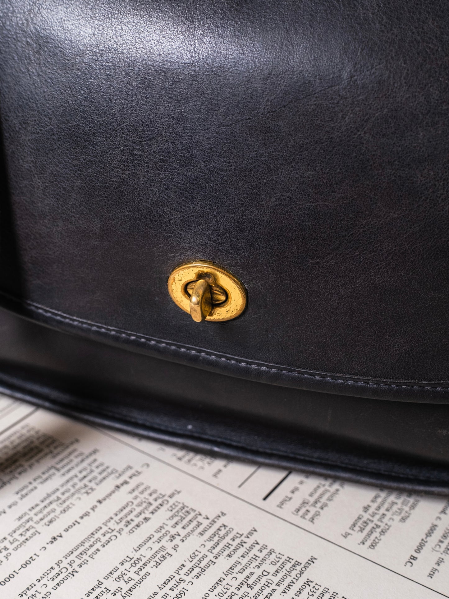 Vintage 1990s Coach City Bag | Black Style No. 9790