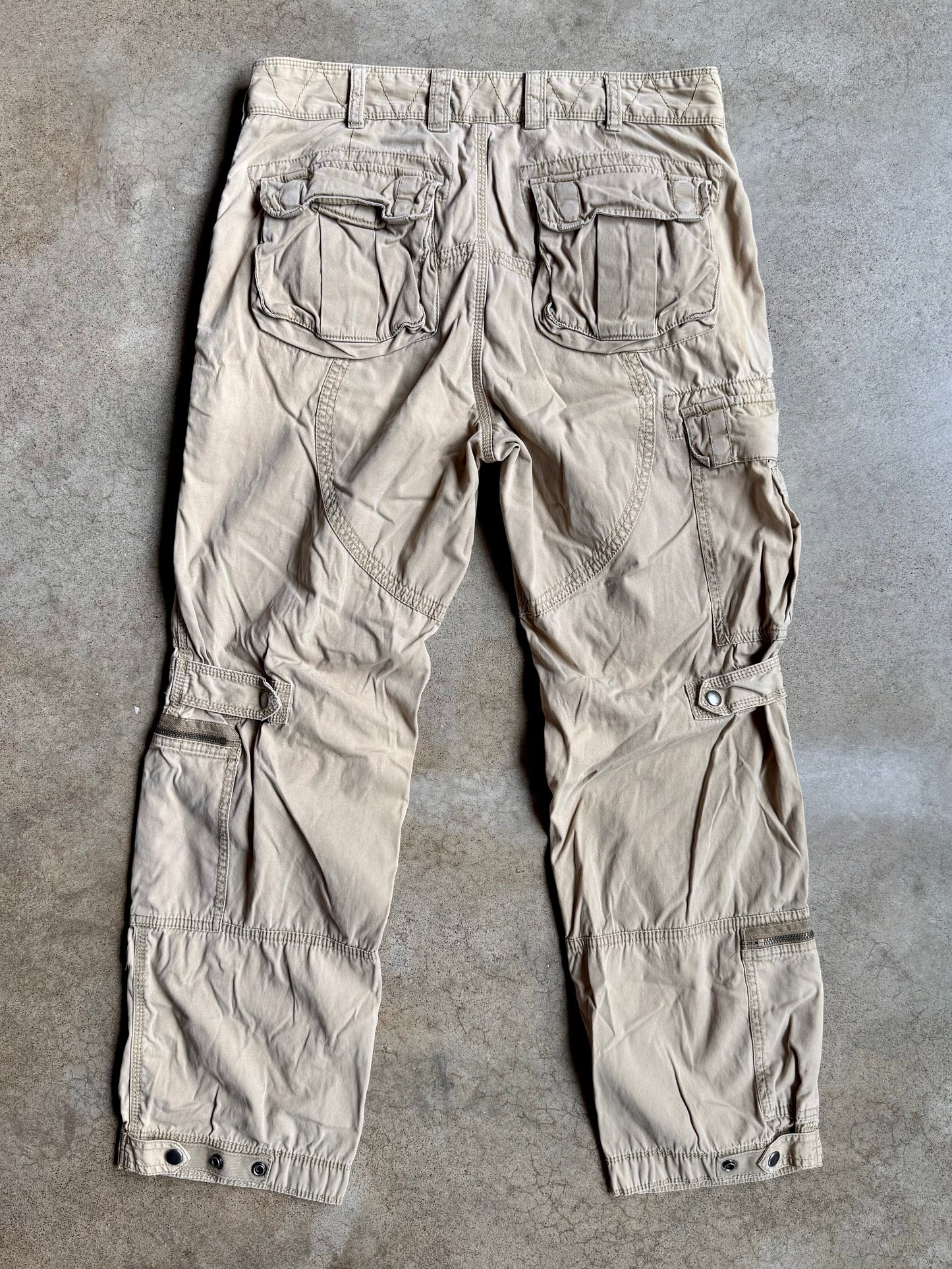 Vintage 1990s Polo Ralph Lauren Military-Style Paratrooper Cargo Pants | 33/30