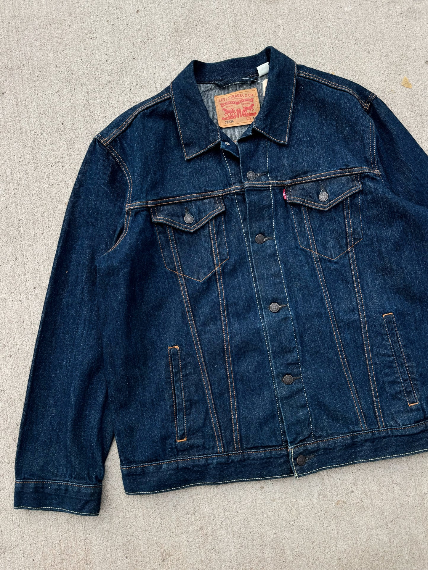 Levi’s Dark Wash Denim Trucker Jacket | XXL