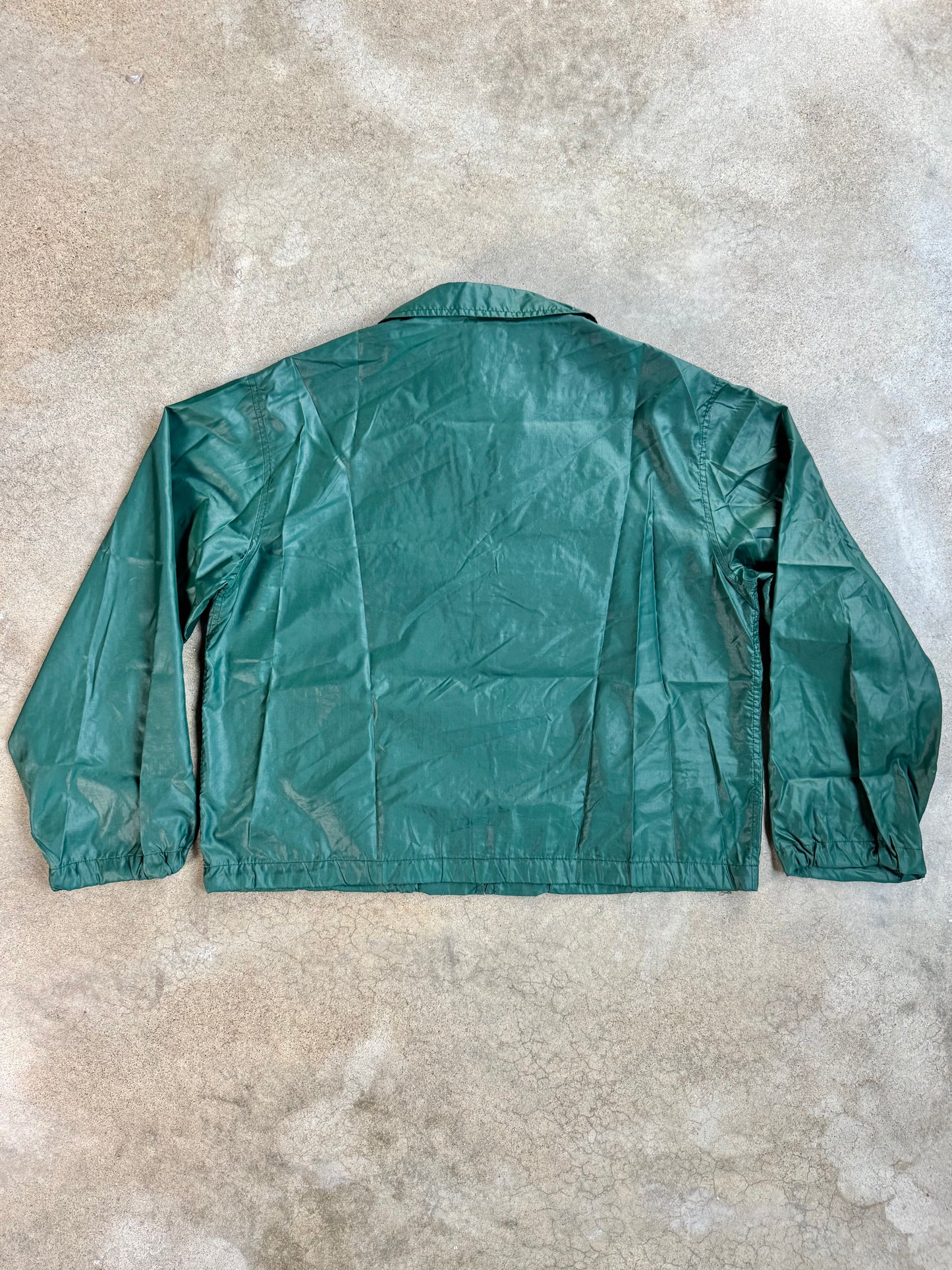Vintage 1990s Polo Ralph Lauren Green Zip-Up Windbreaker Jacket | L/XL
