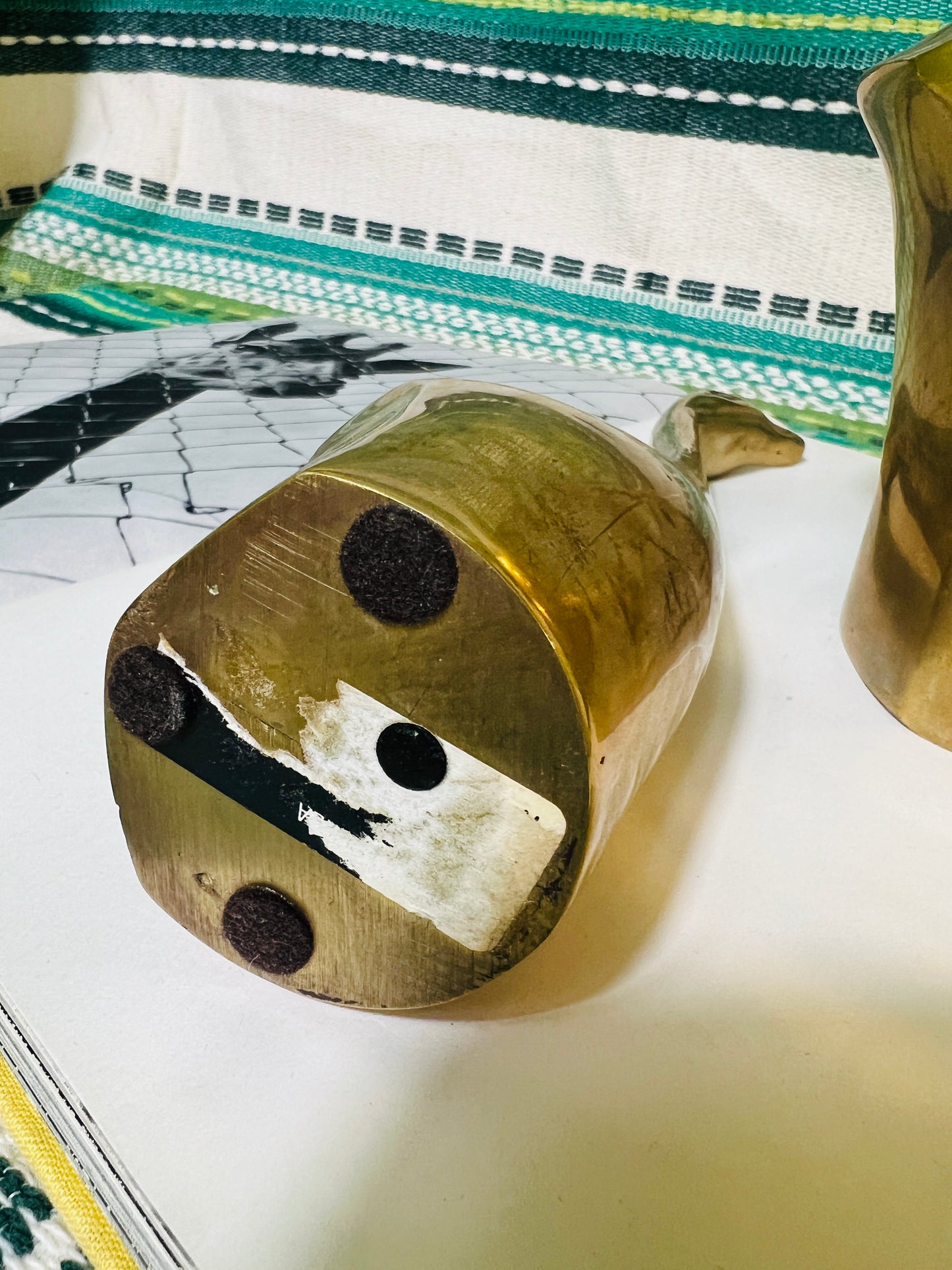 Vintage MCM Brass Bird Set