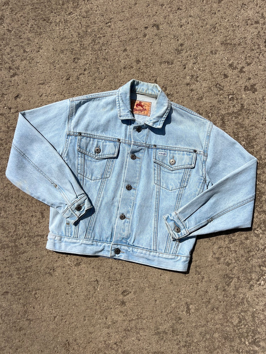Vintage 1980s Wrangler Light Wash Denim Jacket | Small