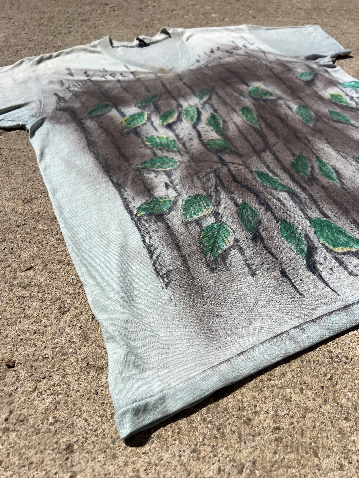 Vintage 1970s Green "Bubba Eysel" Camo Painted Hunting Tee | 2XL