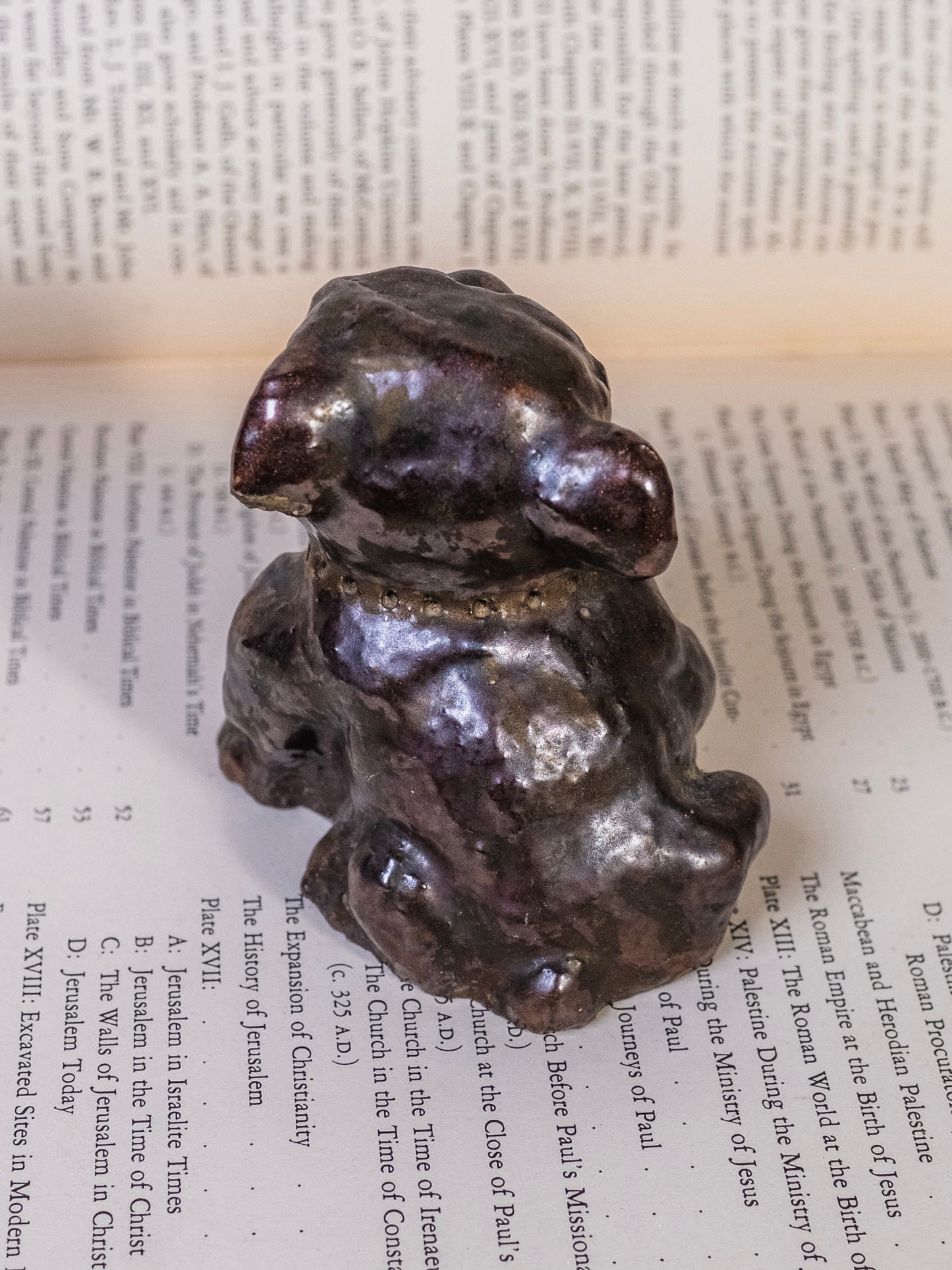 Vintage 1930s Bulldog Stoneware Figurine