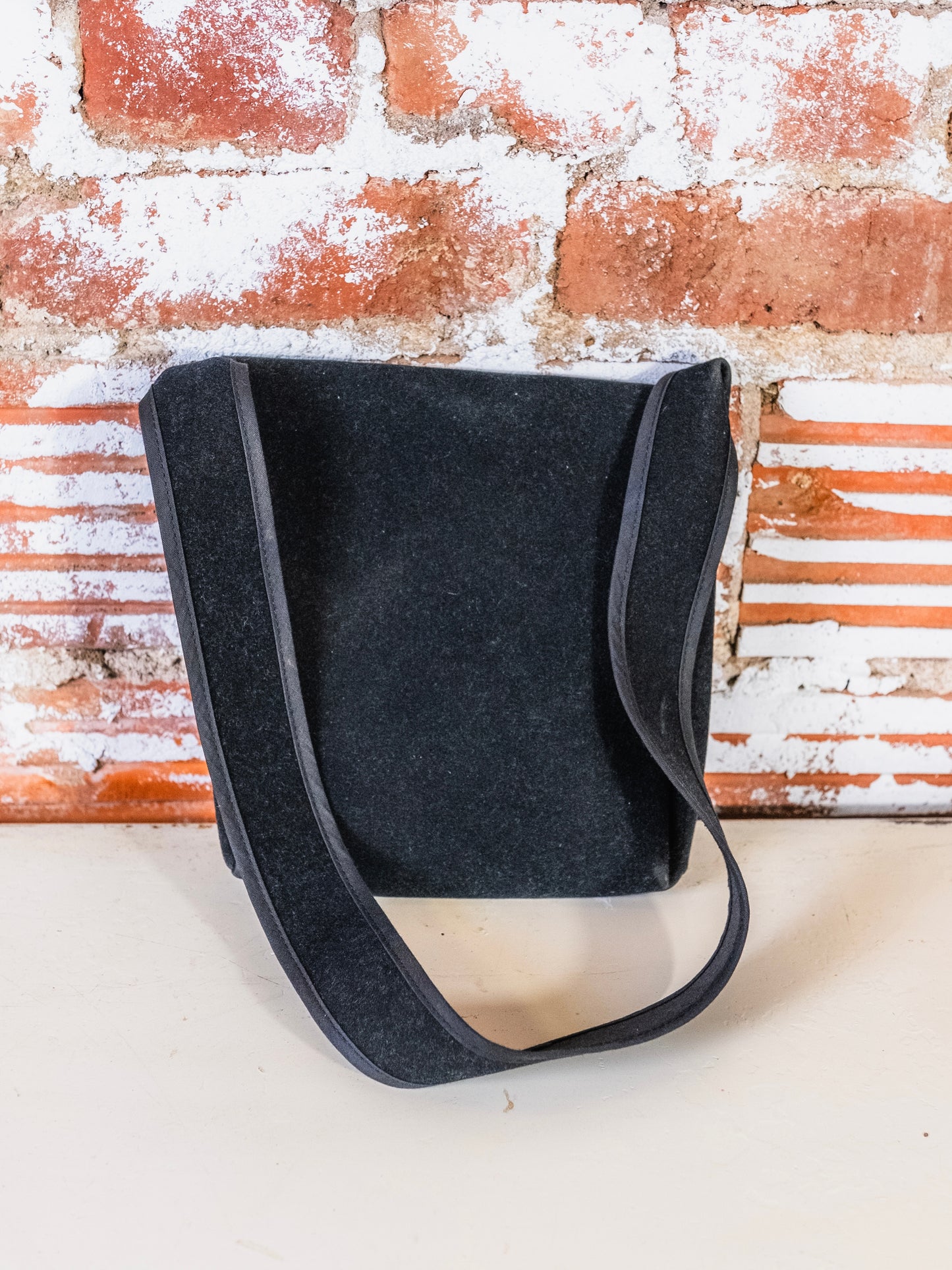 Vintage Hartstrings Black Felt Equestrian Horse Children’s Bag