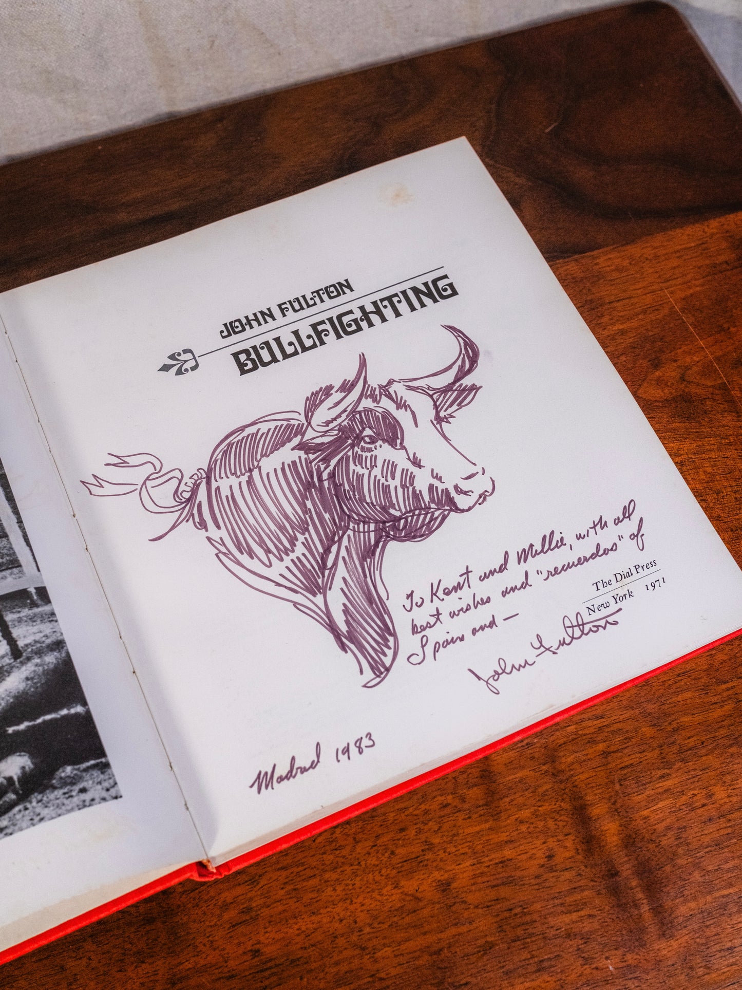 Bullfighting By John Fulton Book | Signed