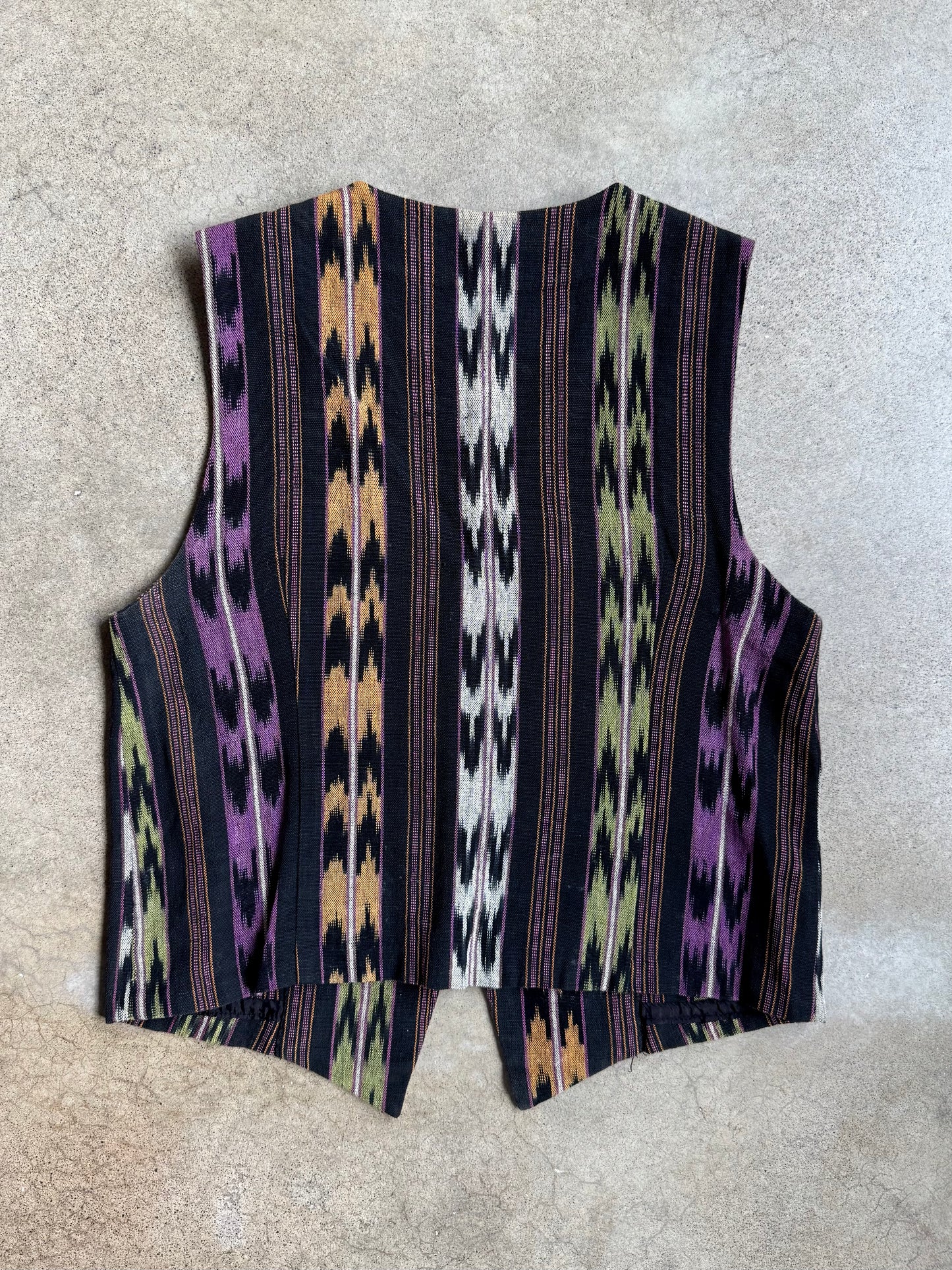 Vintage 1970s Handmade Southwestern Style Vest | Small
