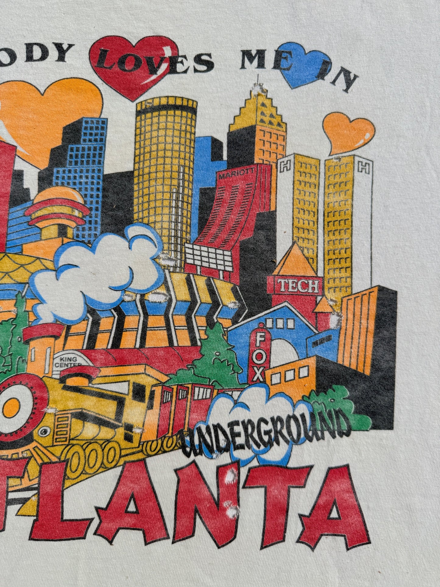 Vintage "Somebody loves me in Atlanta" Graphic Tee | L