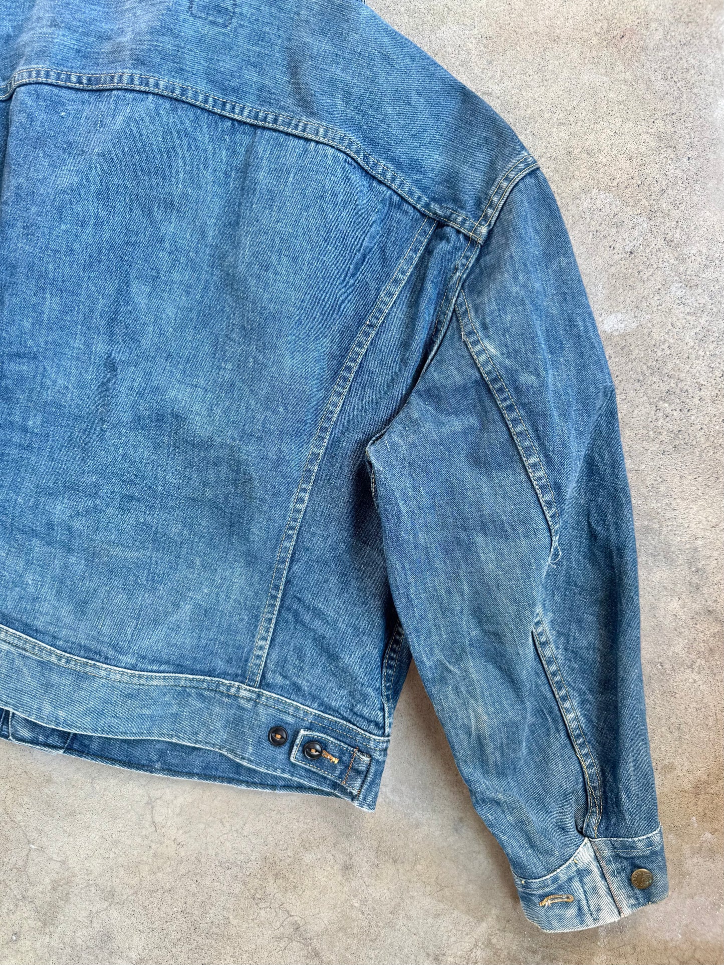 Vintage 1970s Lee Riders 101-J Sanforized Denim Jacket | Large