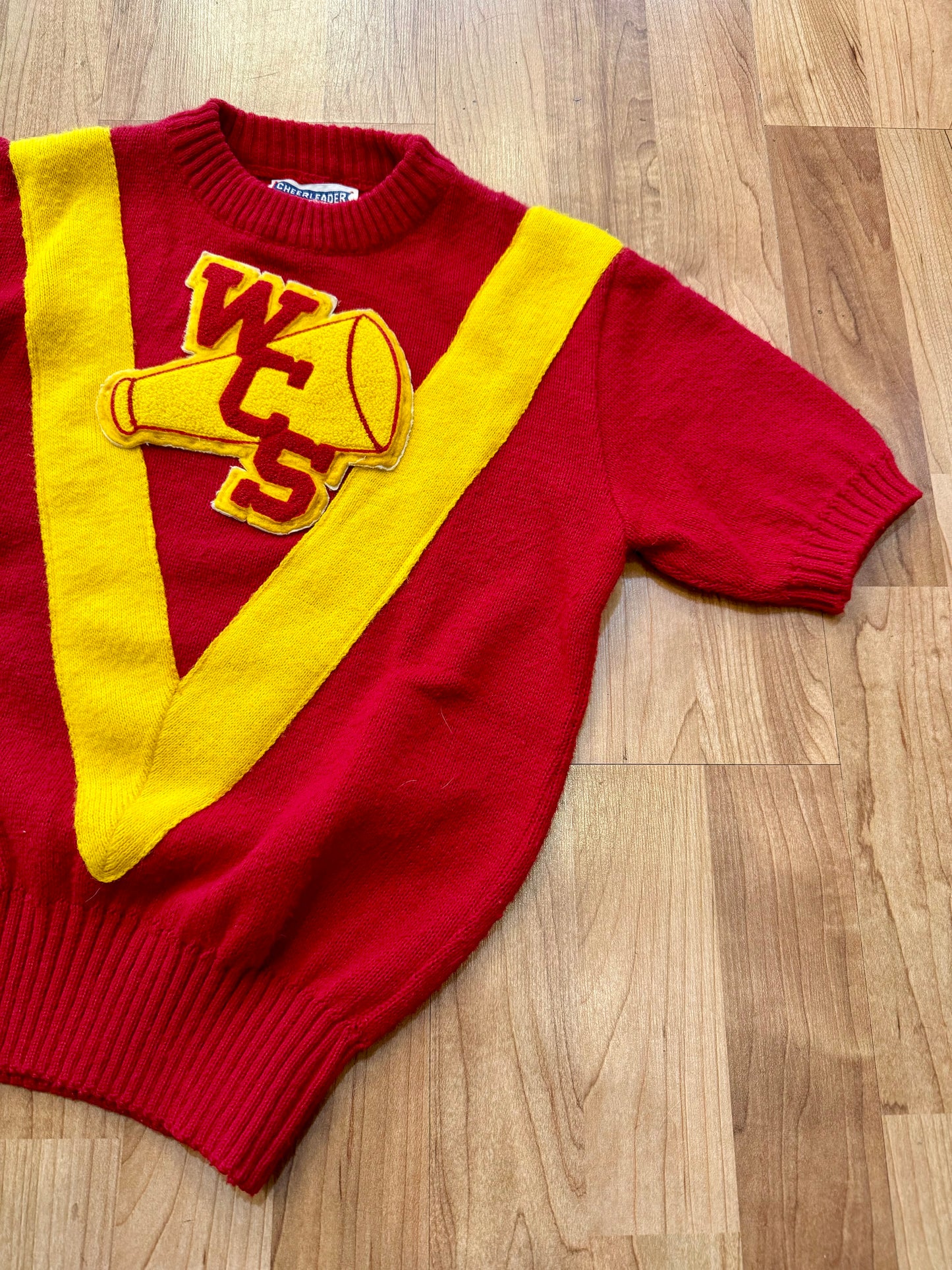 Vintage Cheerleader “WCS” Uniform Sweater | XS/S