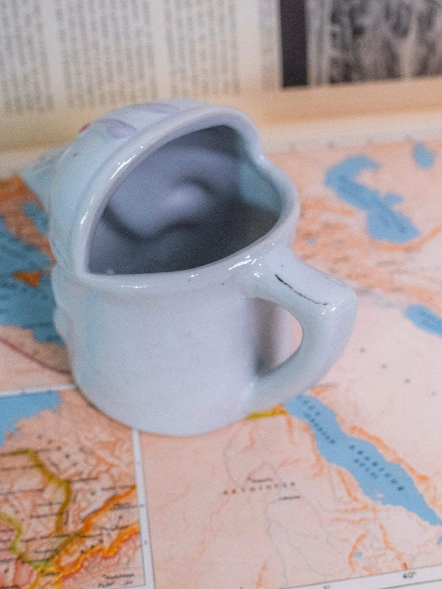 Vintage 1950s Porcelain Baby Elephant Watering Can