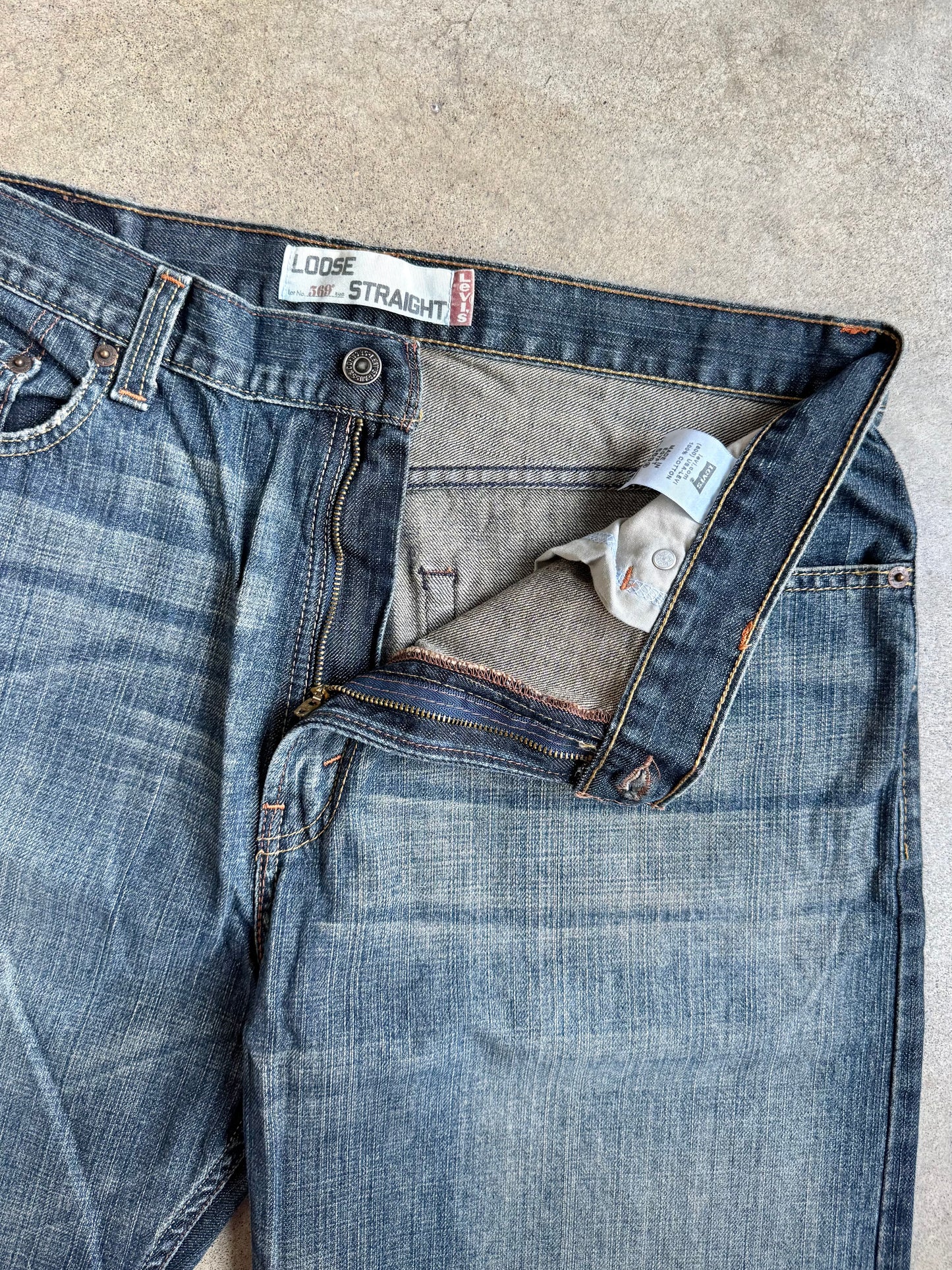 2000s Levi 569 Loose Straight Jeans | 36x32