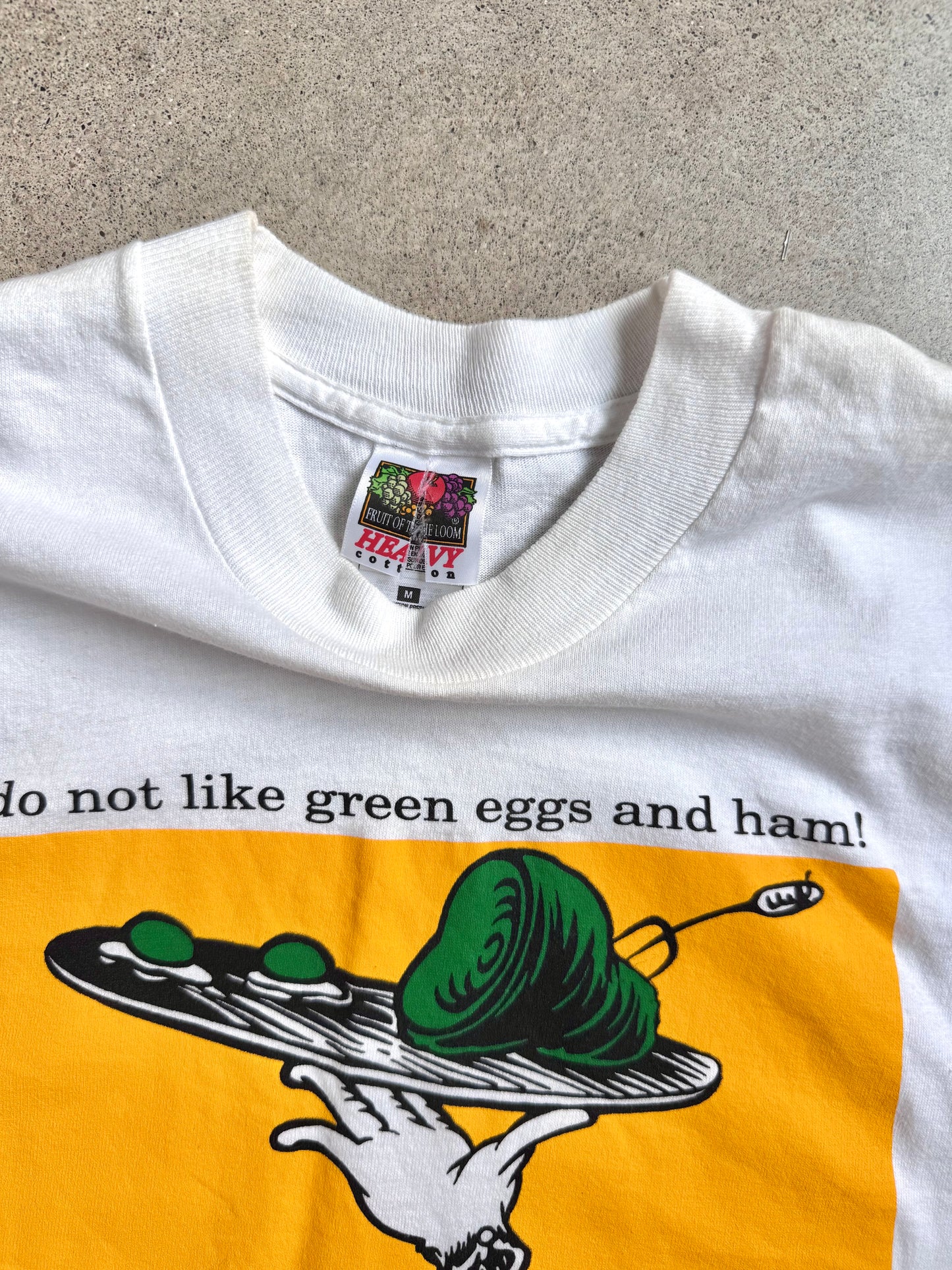 Vintage 1990s Green Eggs & Ham Dr. Seuss Graphic Tee | Medium