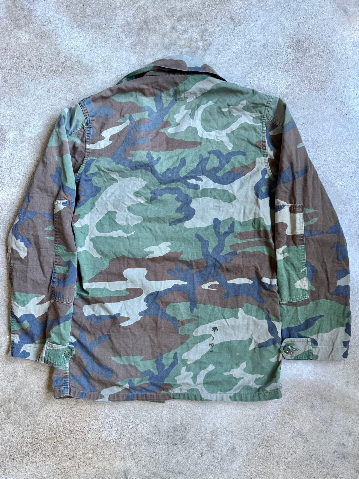 Vintage USMC Military Woodland Camo BDU Combat Jacket | S/M