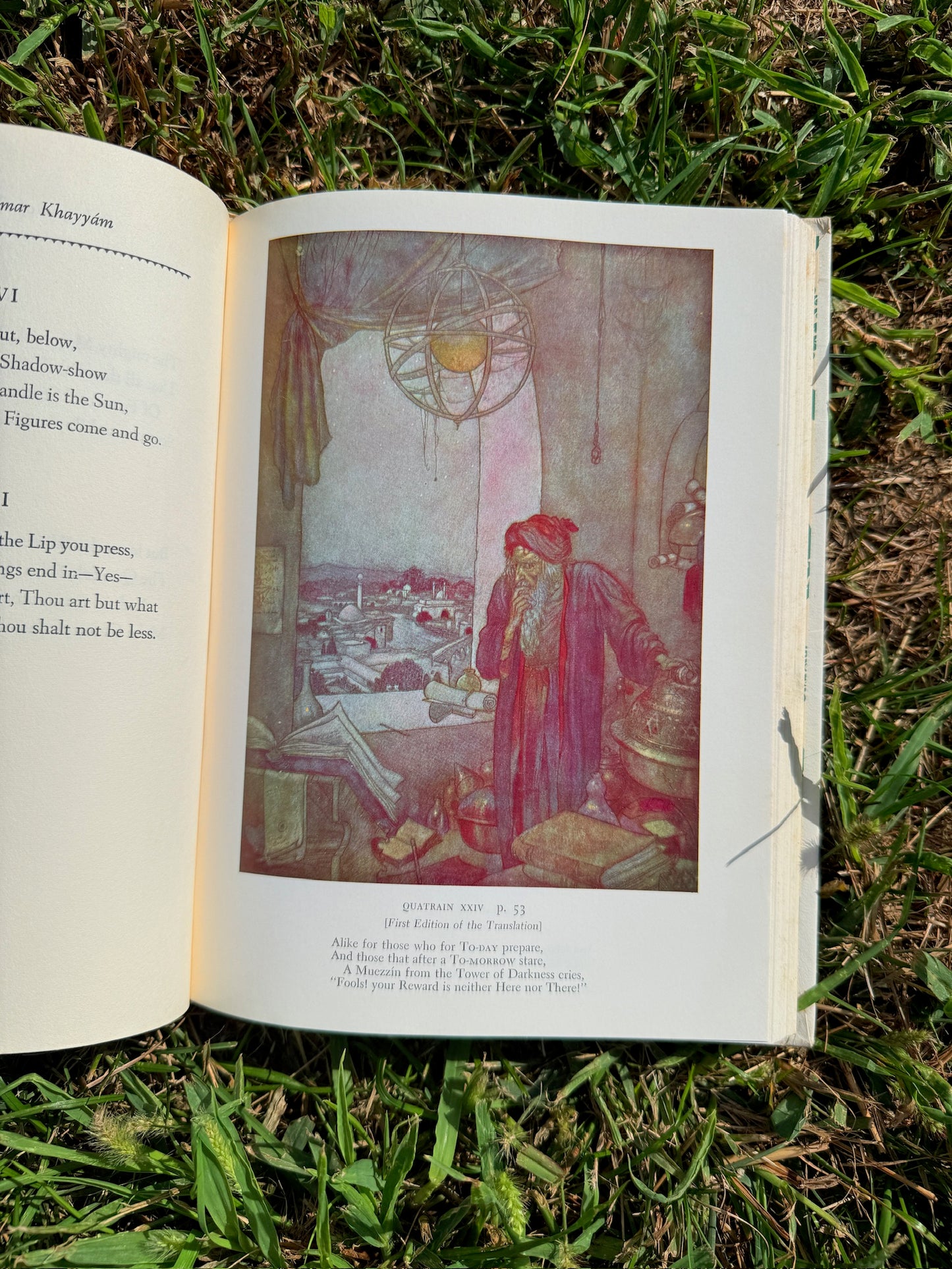 Vintage 1950s Rubaiyat of Omar Khayyam Hardcover Book