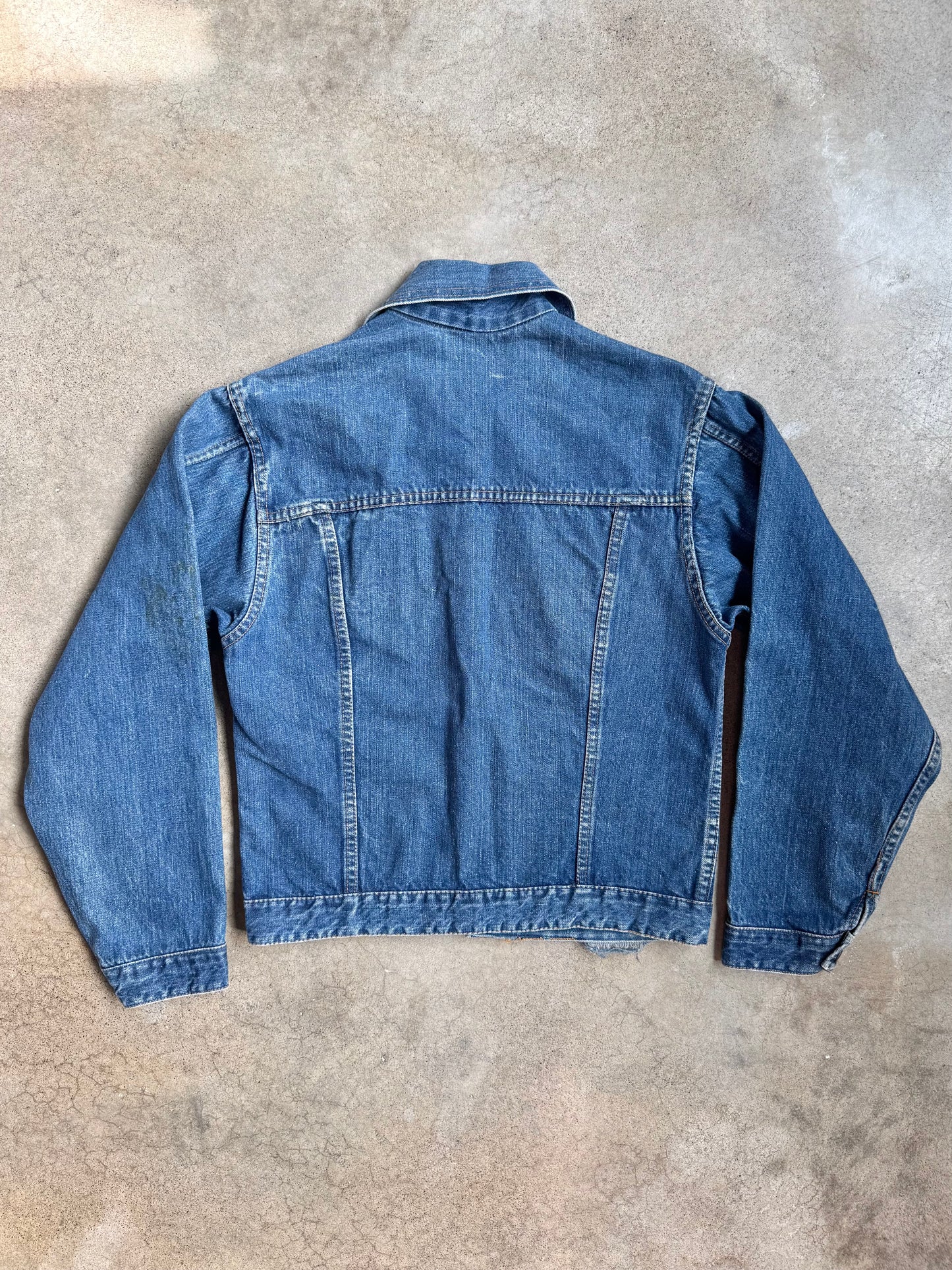 Vintage 1960s Type II Selvedge Denim Butterfly Patch Jacket | Small