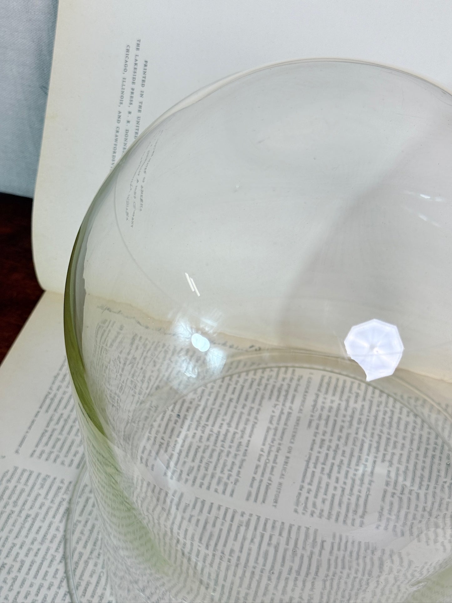 Vintage 1940s Large Glass Display Cloche