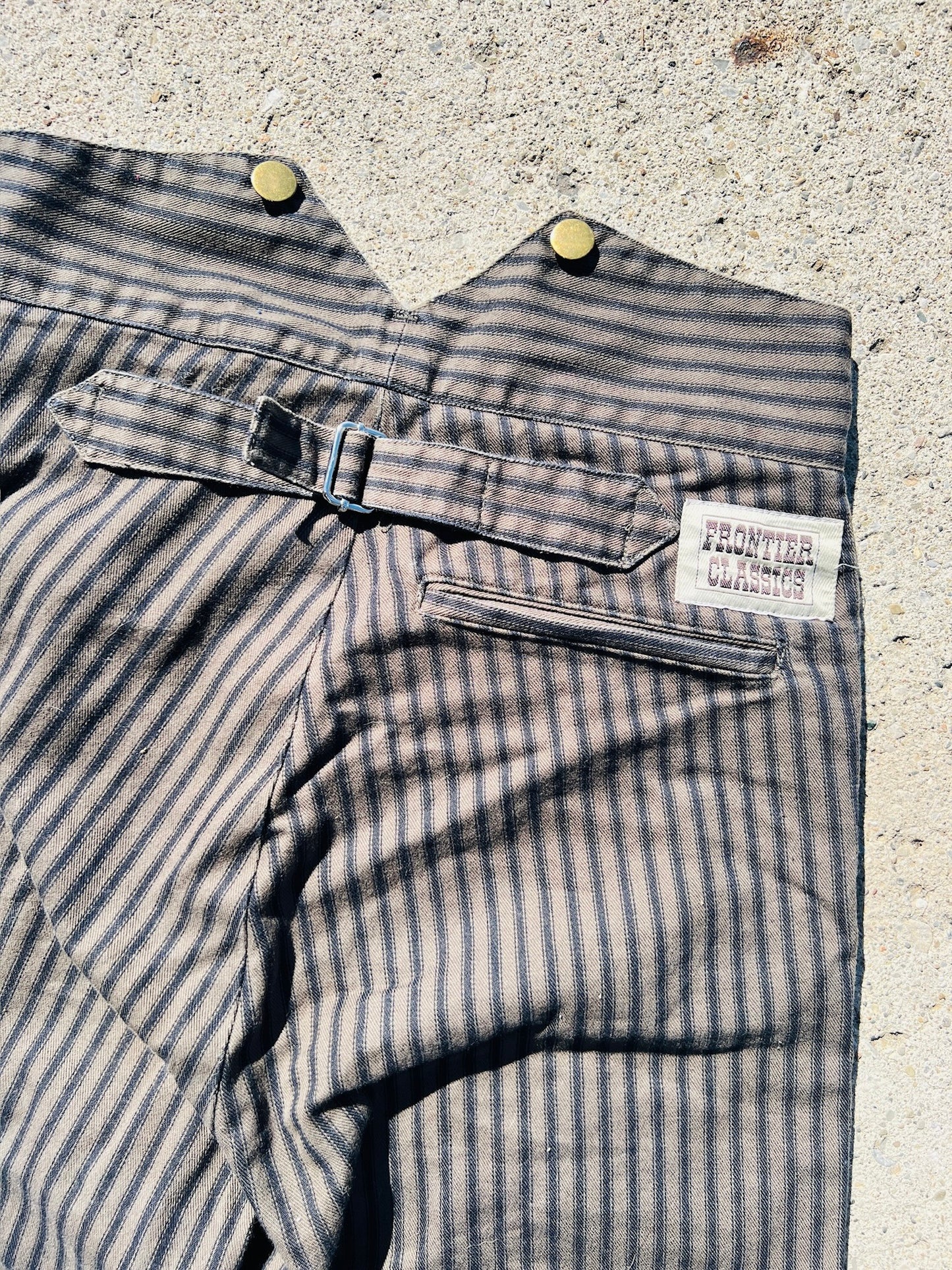 Vintage 1990s Frontier Classics Striped Prospector Pants | Waist 28”