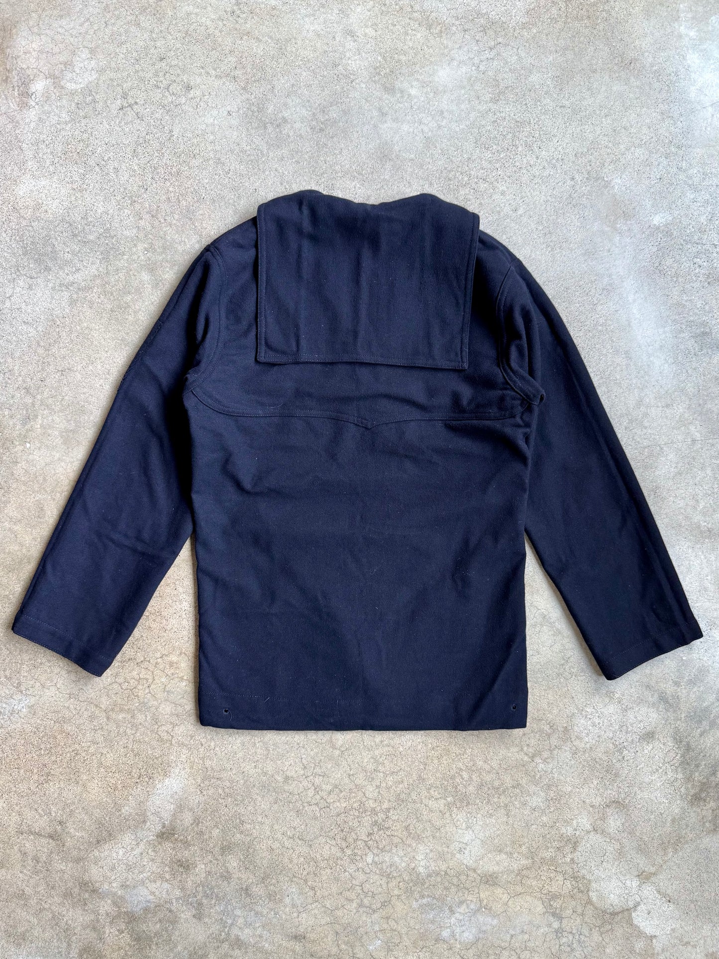 Vintage 1950s U.S. Navy Wool Sailor Jumper Uniform Shirt | Small