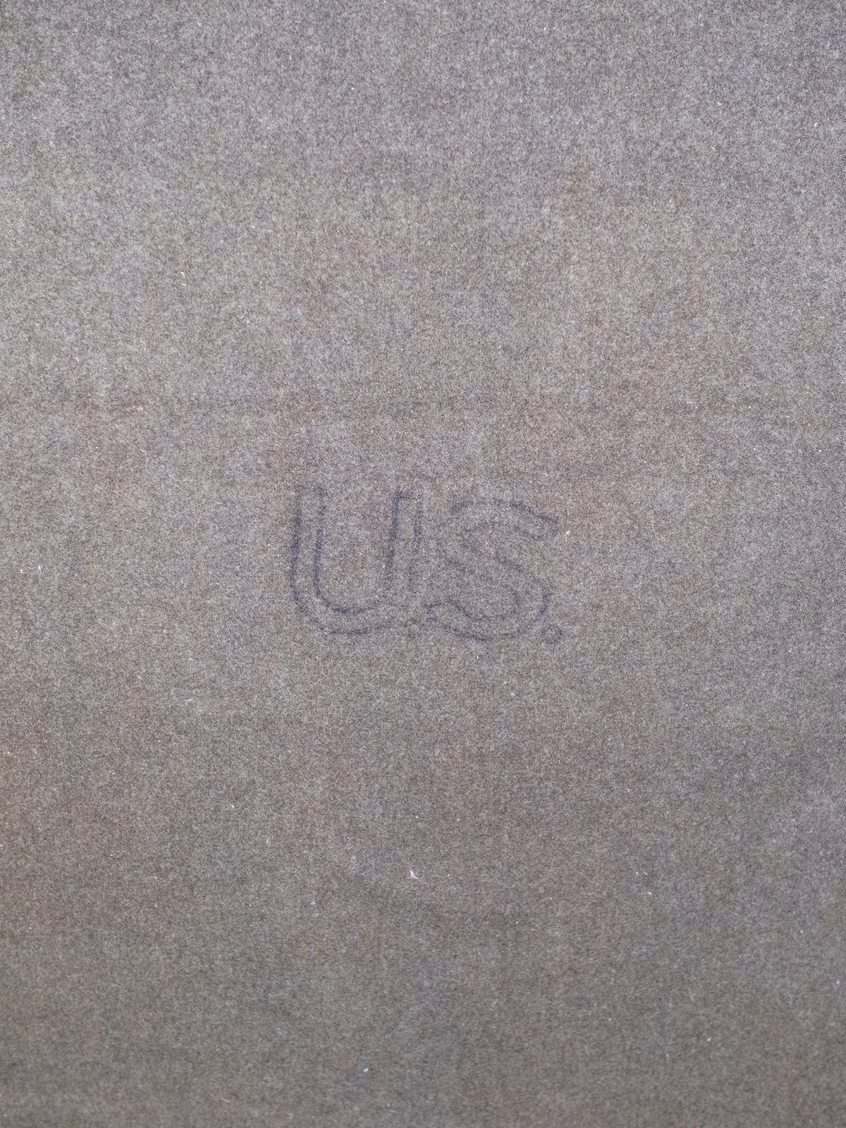 Vintage U.S. Military Green Wool Blanket