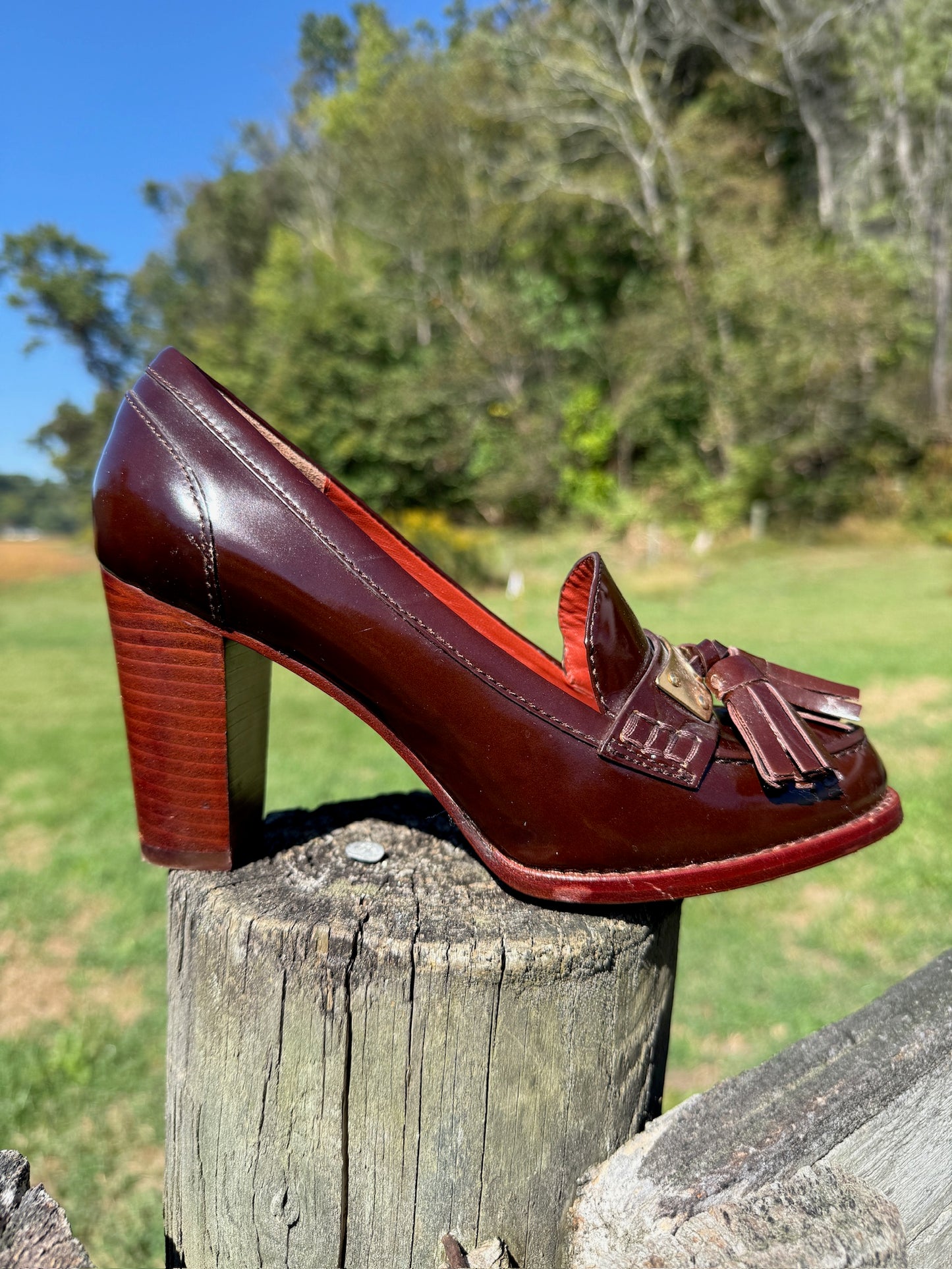 2000s Marc By Marc Jacobs Patent Leather Tassel Loafer Pumps | EU 37.5