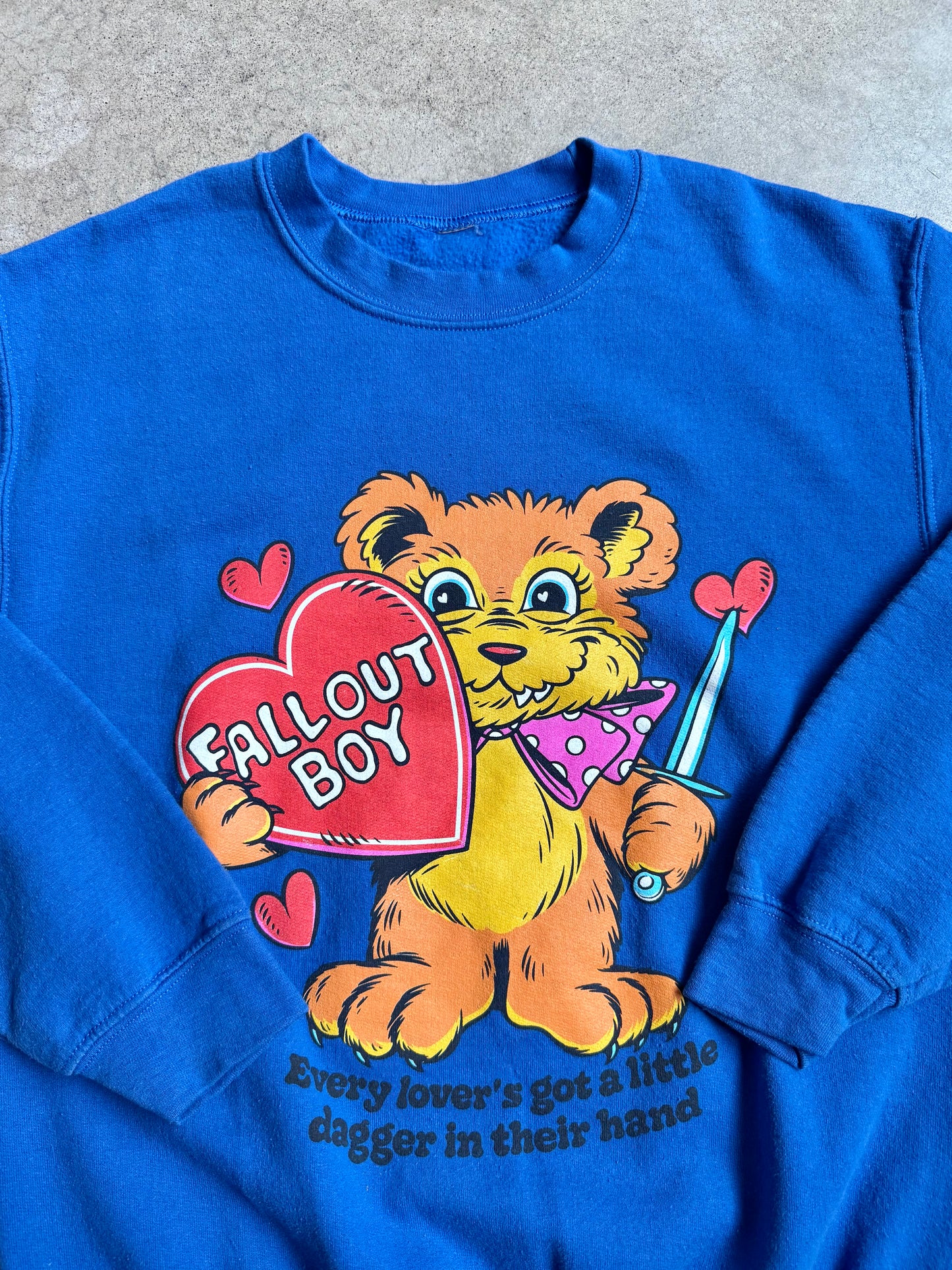 Fall Out Boy Dagger Teddy Crewneck Sweatshirt | S/M