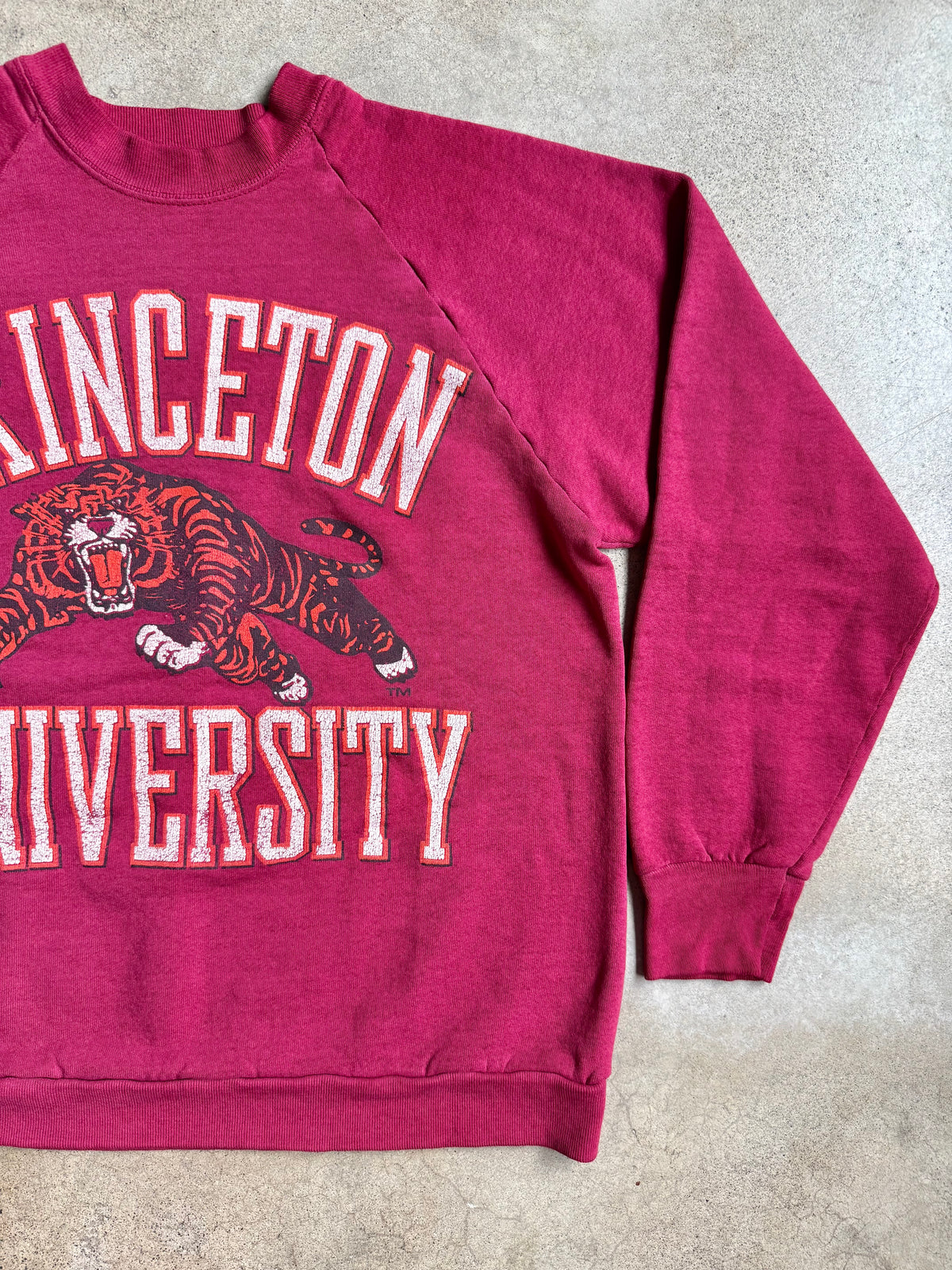 Vintage 1980s Princeton University Raglan Sweatshirt | Large