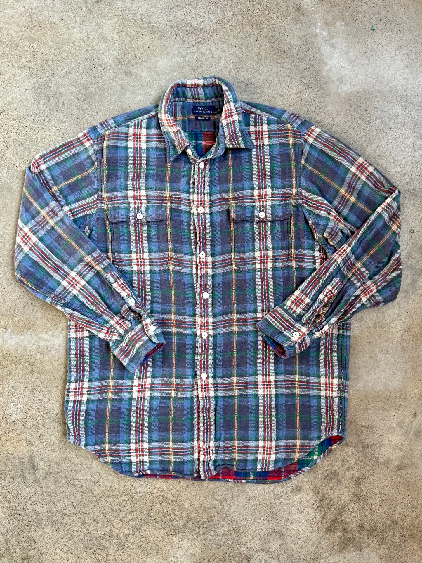Polo Ralph Lauren Southwestern Plaid Cotton Flannel Button-Up Shirt | XL