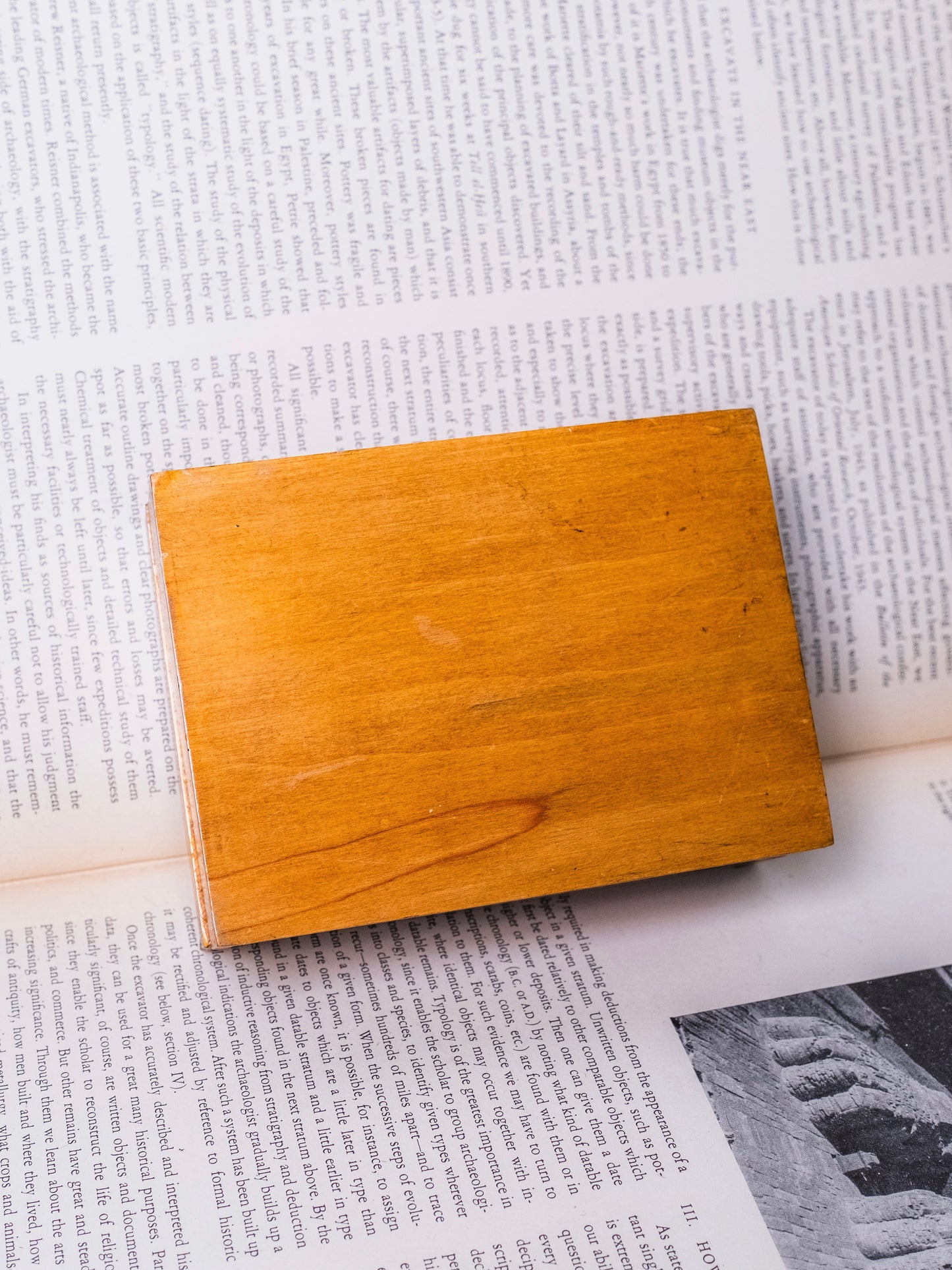 Vintage 1960s Signed "Keep Your Head Down Dummy" Wooden Golf Trinket Box
