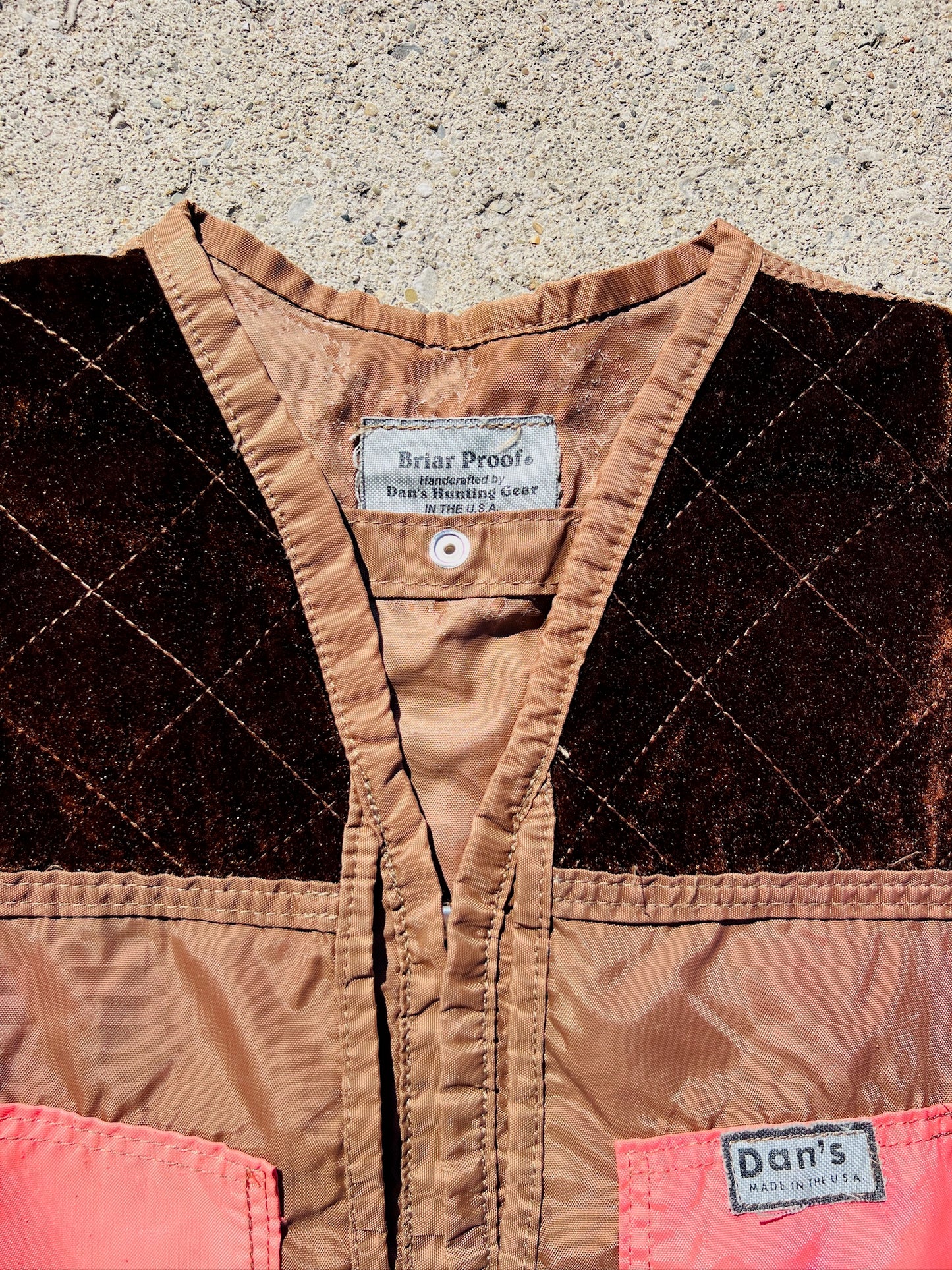 Vintage 1970s/80s Dan’s Briar Proof Hunting Vest | L/XL