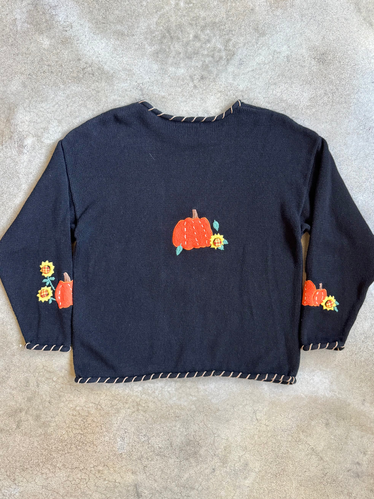 Vintage Mandal Bay Cotton-Blend Scarecrow Sweater | Large
