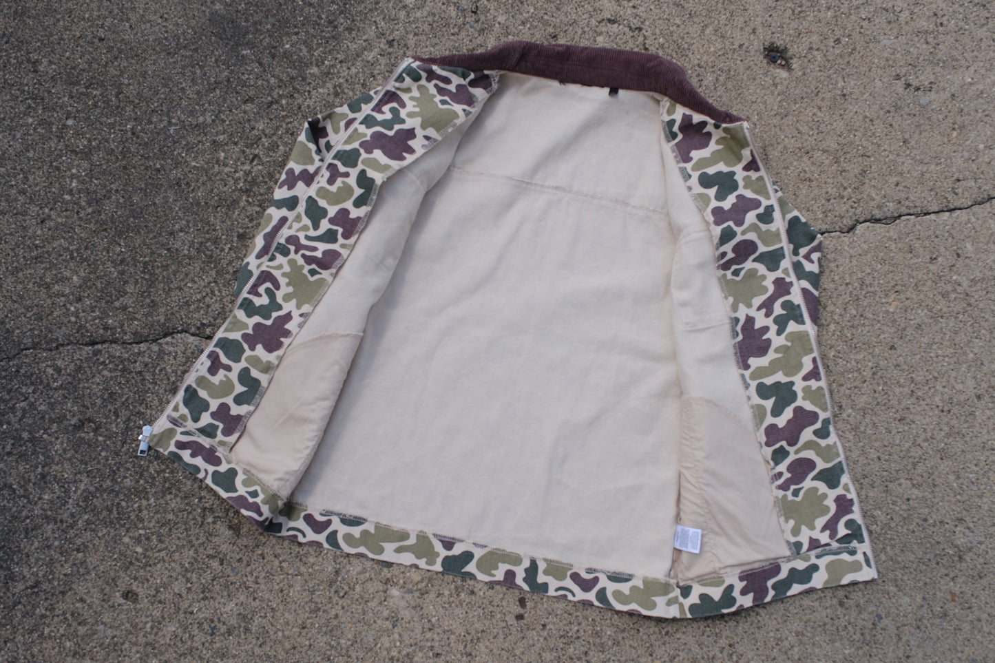 Vintage 70's Camo Canvas Jacket