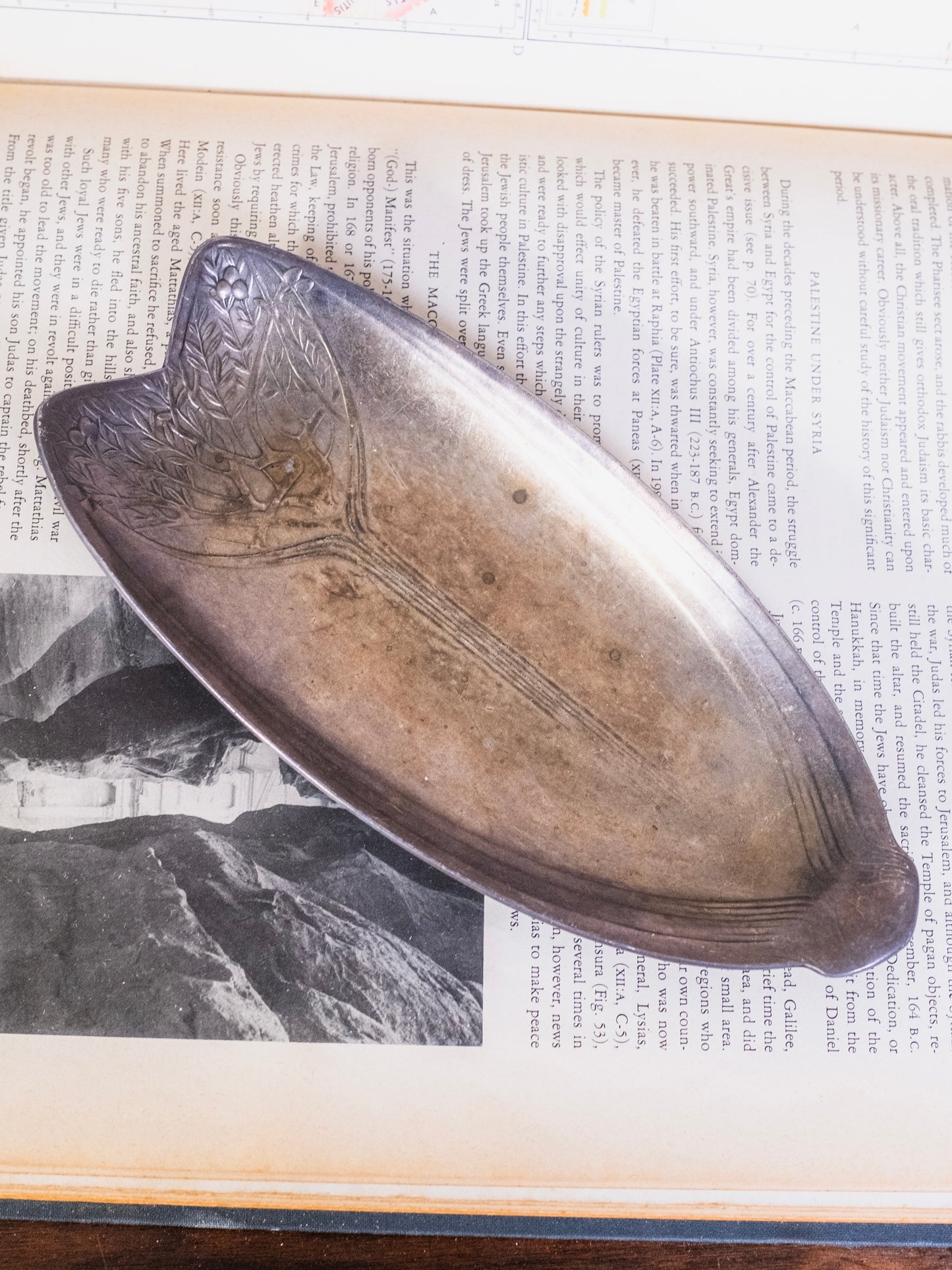 Antique 1900s Art Nouveau "Tree of Life" Christofle Gallia Silver-Plated Apértif Dish