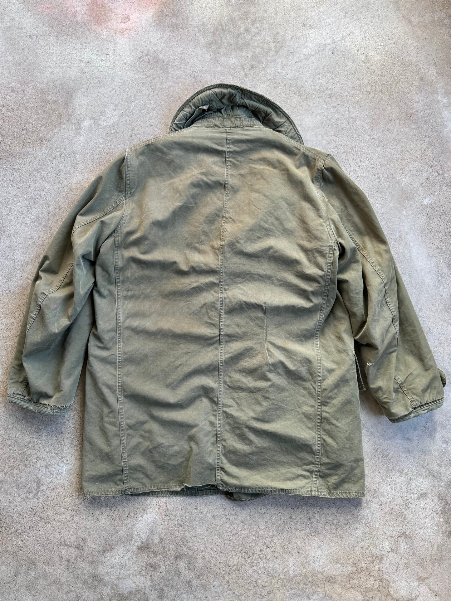 Vintage 1940s WW2 Military Issue Wool-Lined Mackinaw “Jeep” Coat | M/L