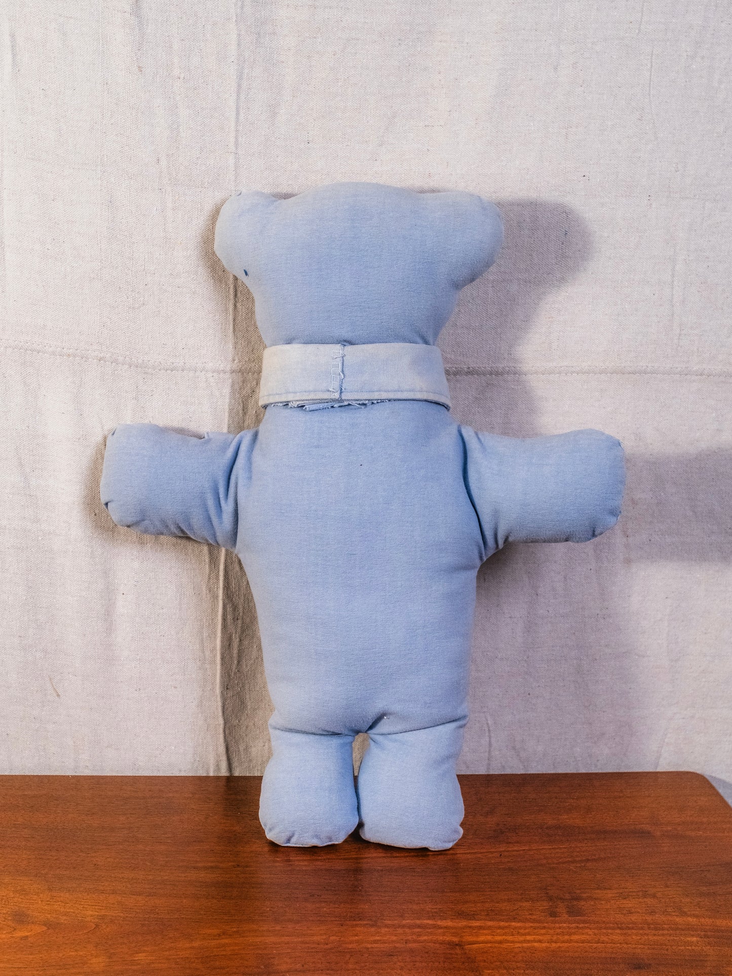 Vintage 1950s Handmade Blue "Button Eye" Teddy Bear